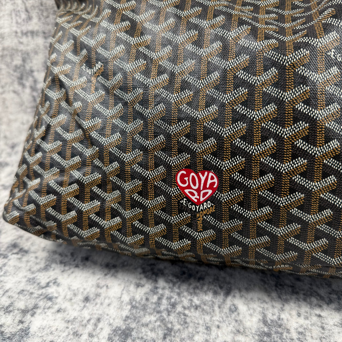 Goyard Bohème Black Goyardine Limited Edition Hobo Bag