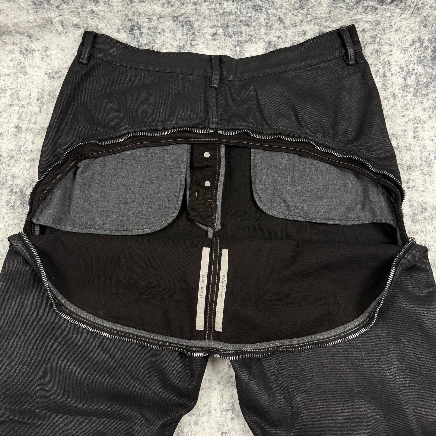 Rick Owens Bolan Banana High Slim Fit Waxed ‘Black’ Jeans