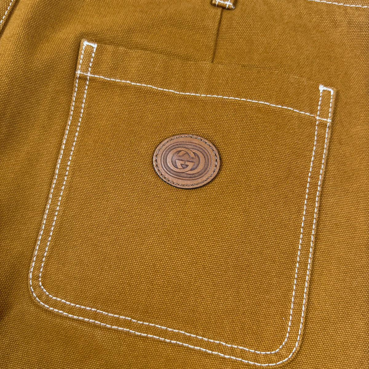 Gucci GG Monogram Cuff Canvas Workwear Trousers