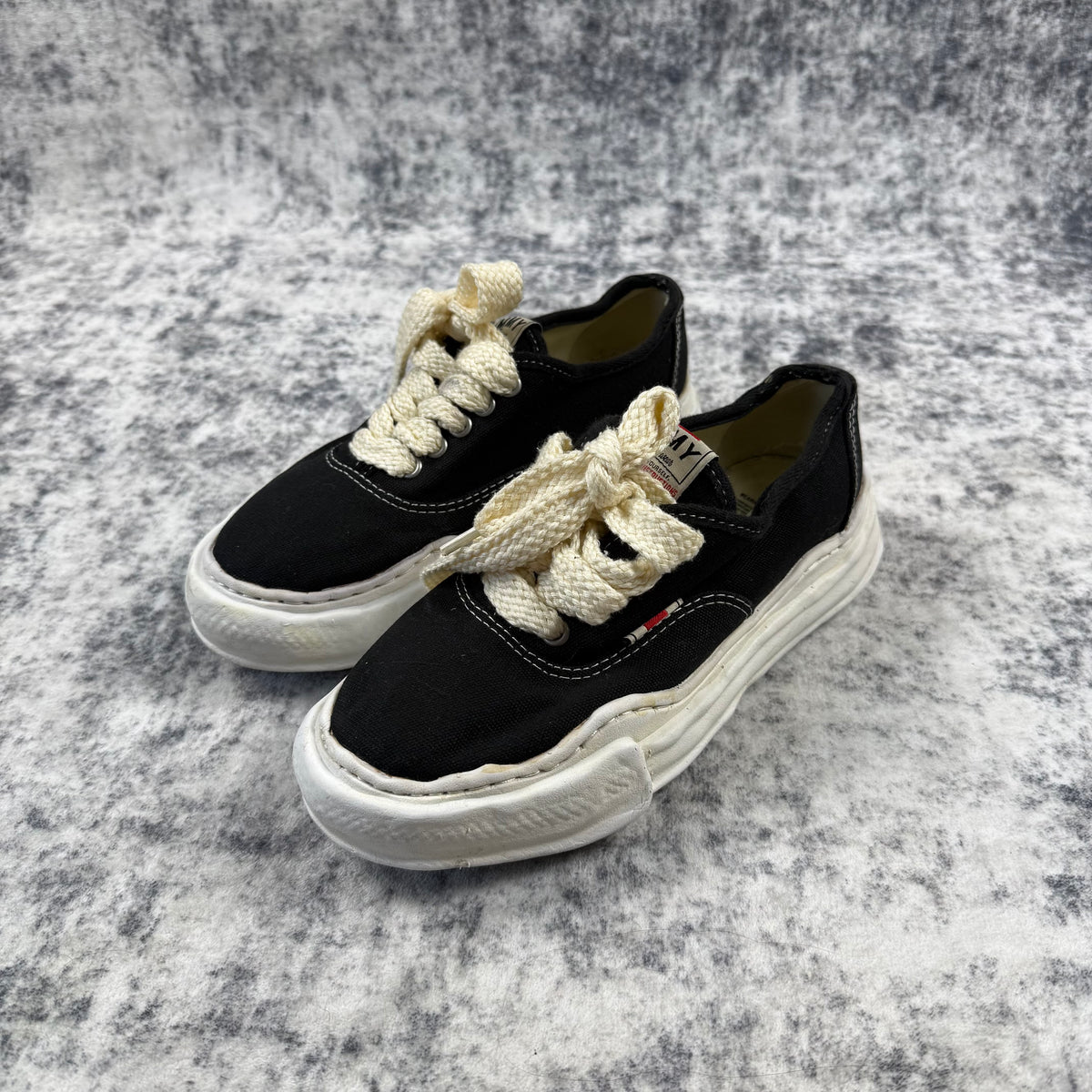 Maison Mihara Yasuhiro Baker Canvas ʼBlack’ Shoes
