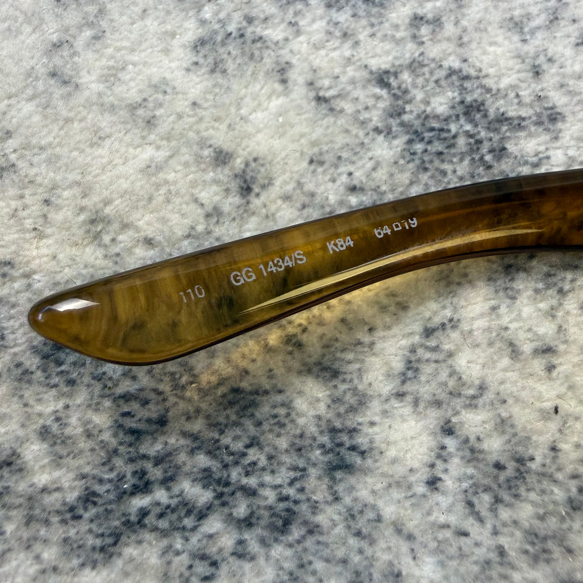 Gucci Vintage GG Amber Shield Sunglasses