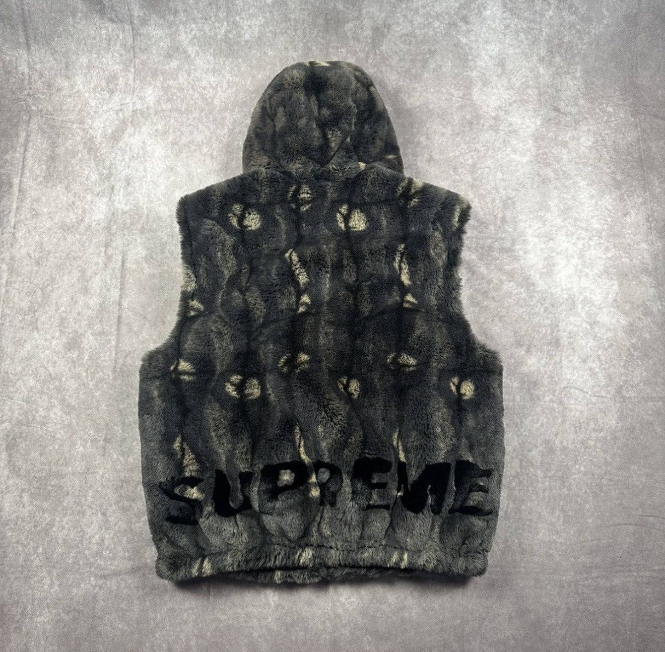 Supreme Faux Fur Hooded Vest