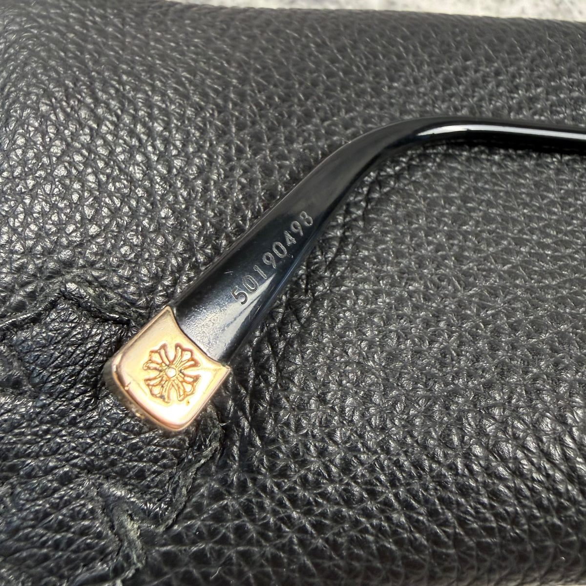 Chrome Hearts DARLIN Black Acetate & 18K Gold Glasses