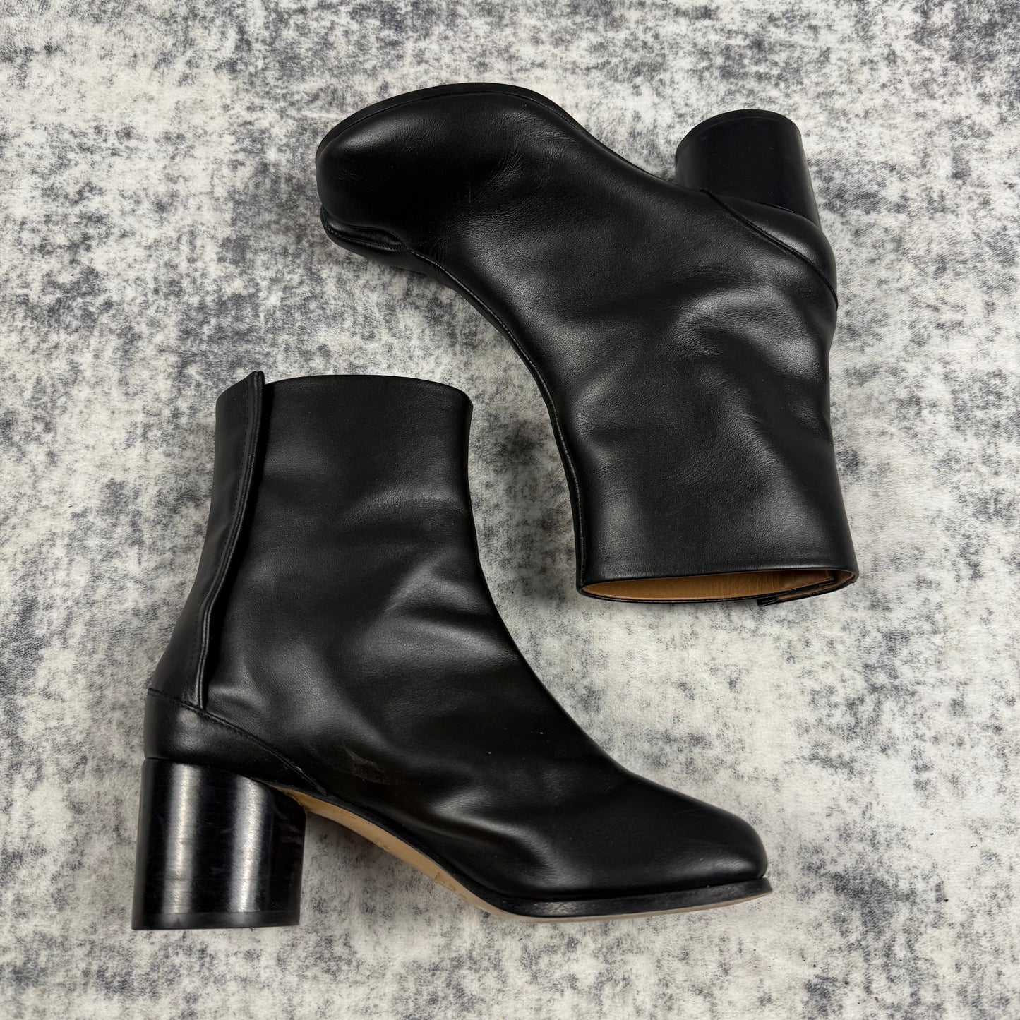 Maison Margiela Tabi Leather Ankle ‘Black’ Boots