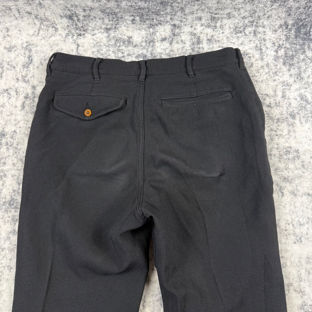 Comme des Garçons Homme Plus Black Zip Hem Trousers