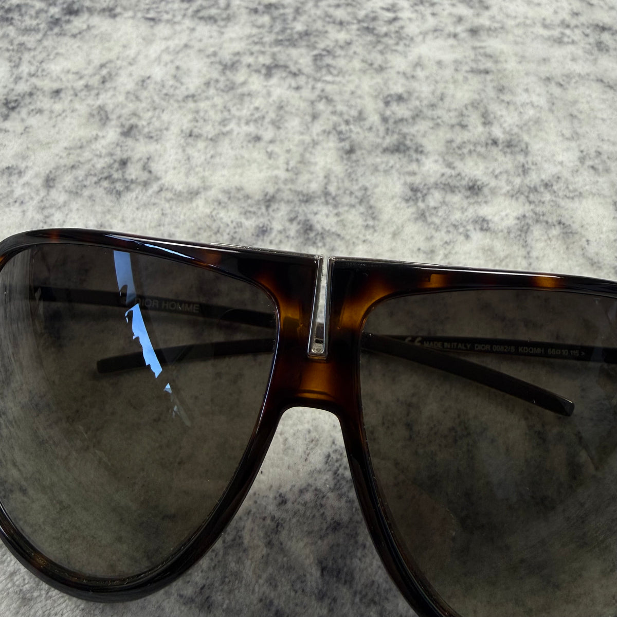 Dior Homme 2000s Tortoiseshell Aviator Sunglasses