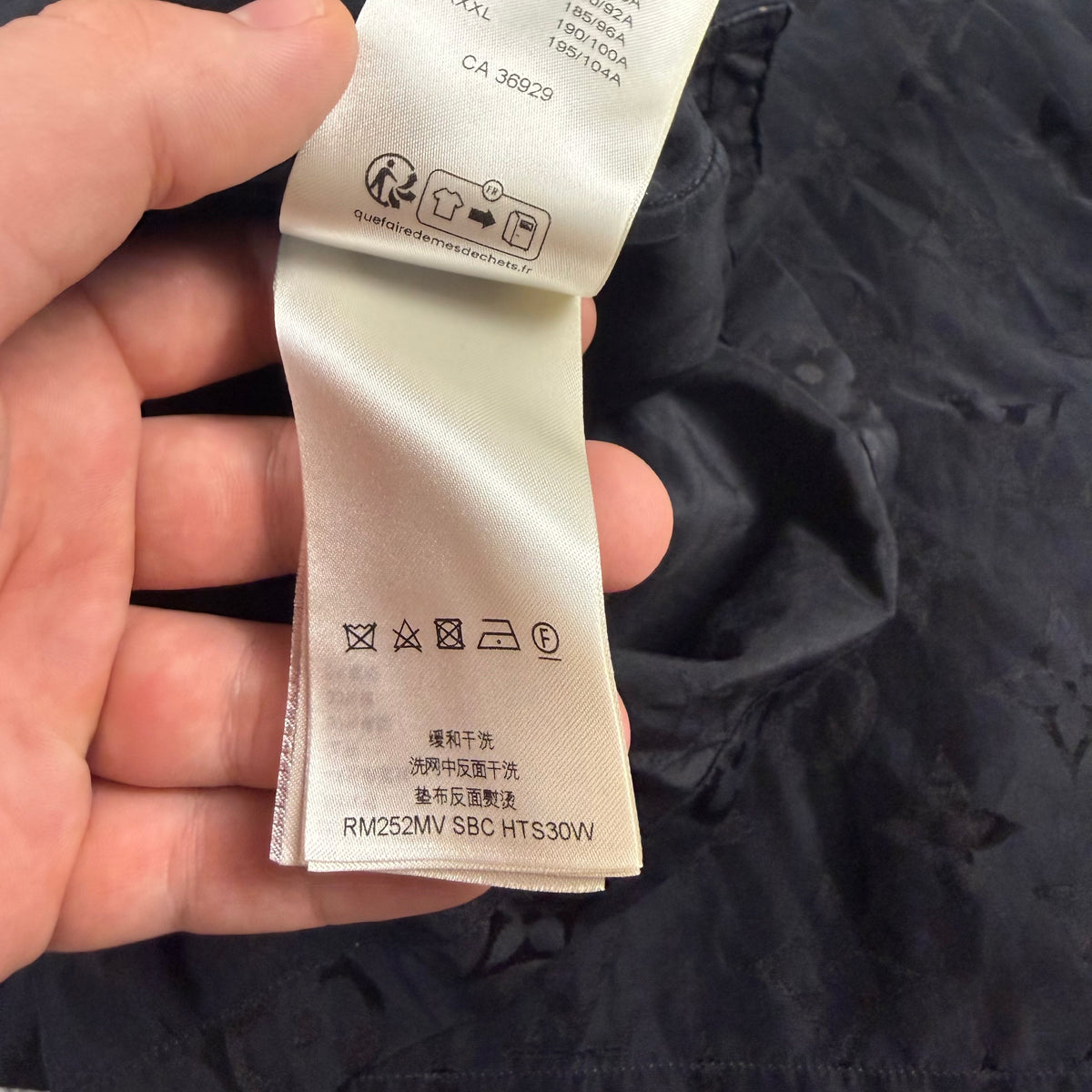 Louis Vuitton Monogram Moire Jacquard Short-Sleeved Silk Shirt