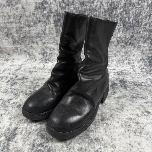 Guidi 788Z Horse Leather ʼBlack’ Back Zip Boots