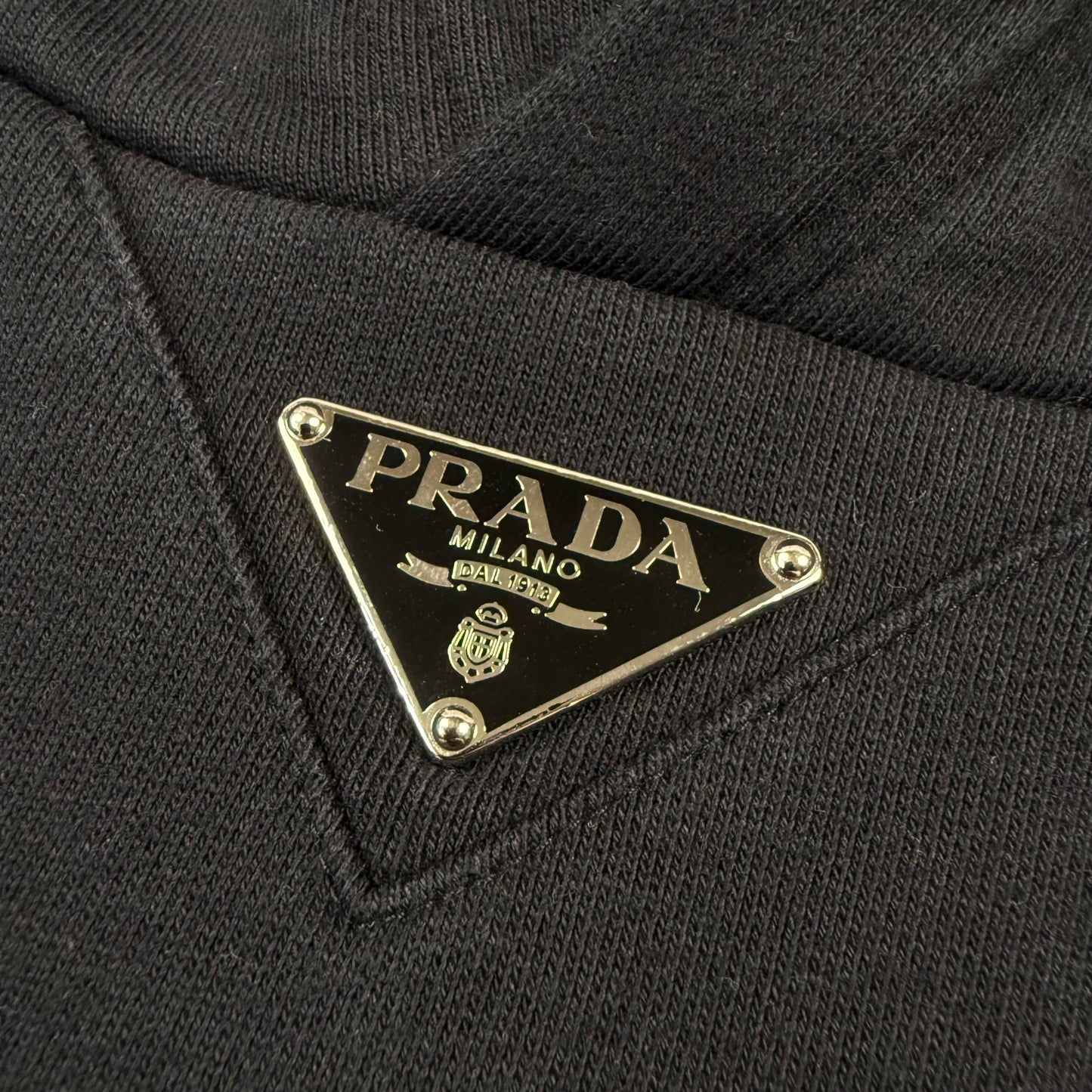 Prada Re-Nylon Neck Logo ‘Black’ Hoodie