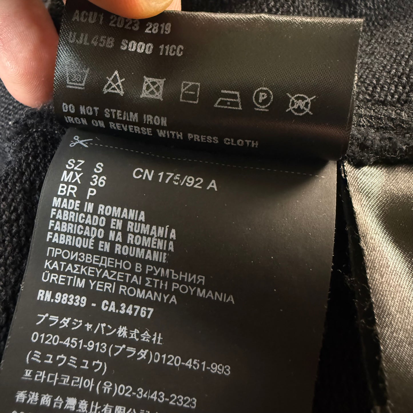 Prada Re-Nylon Neck Logo ‘Black’ Hoodie