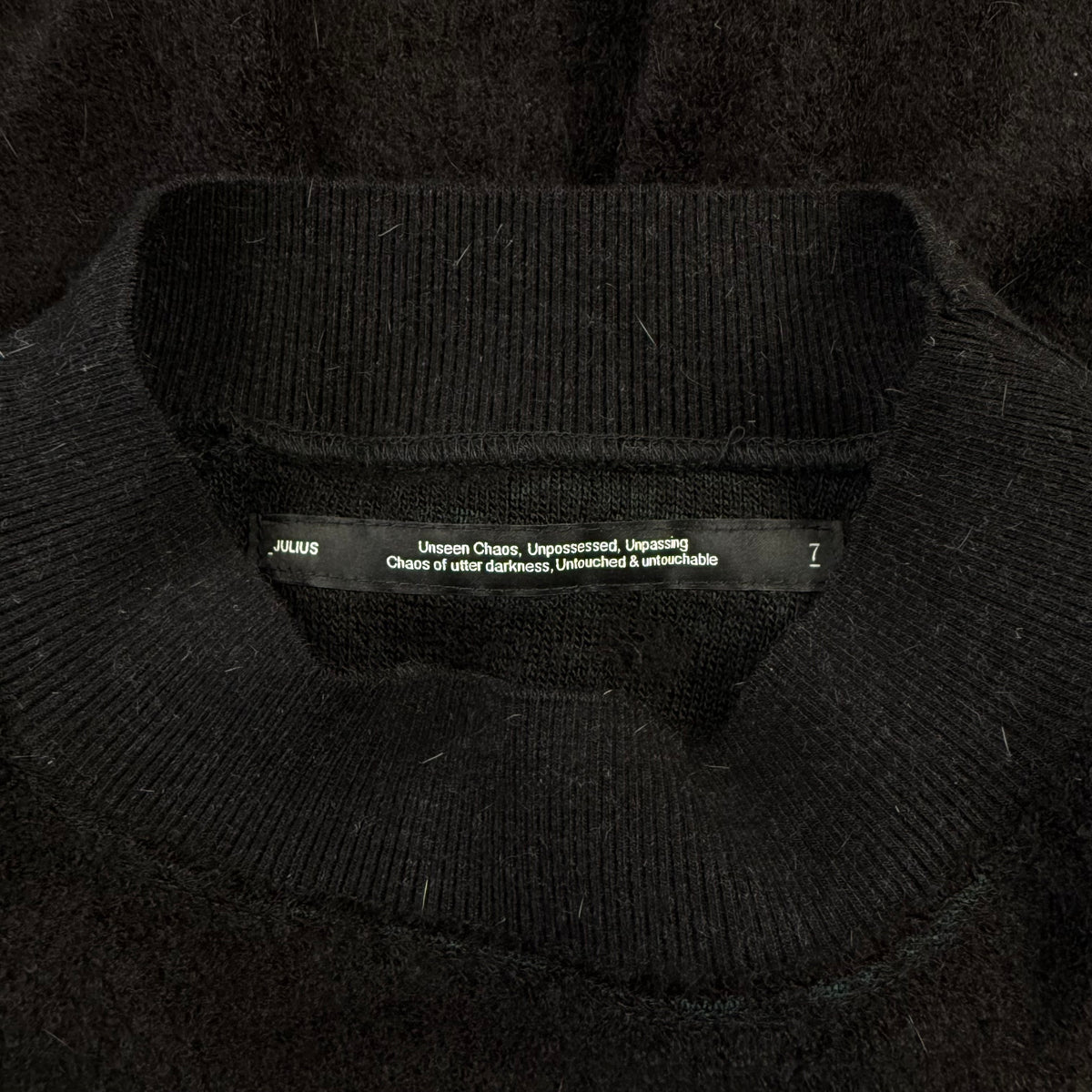 JULIUS Pre-Spring 2024 “Scalene” Pile Knit Sweater