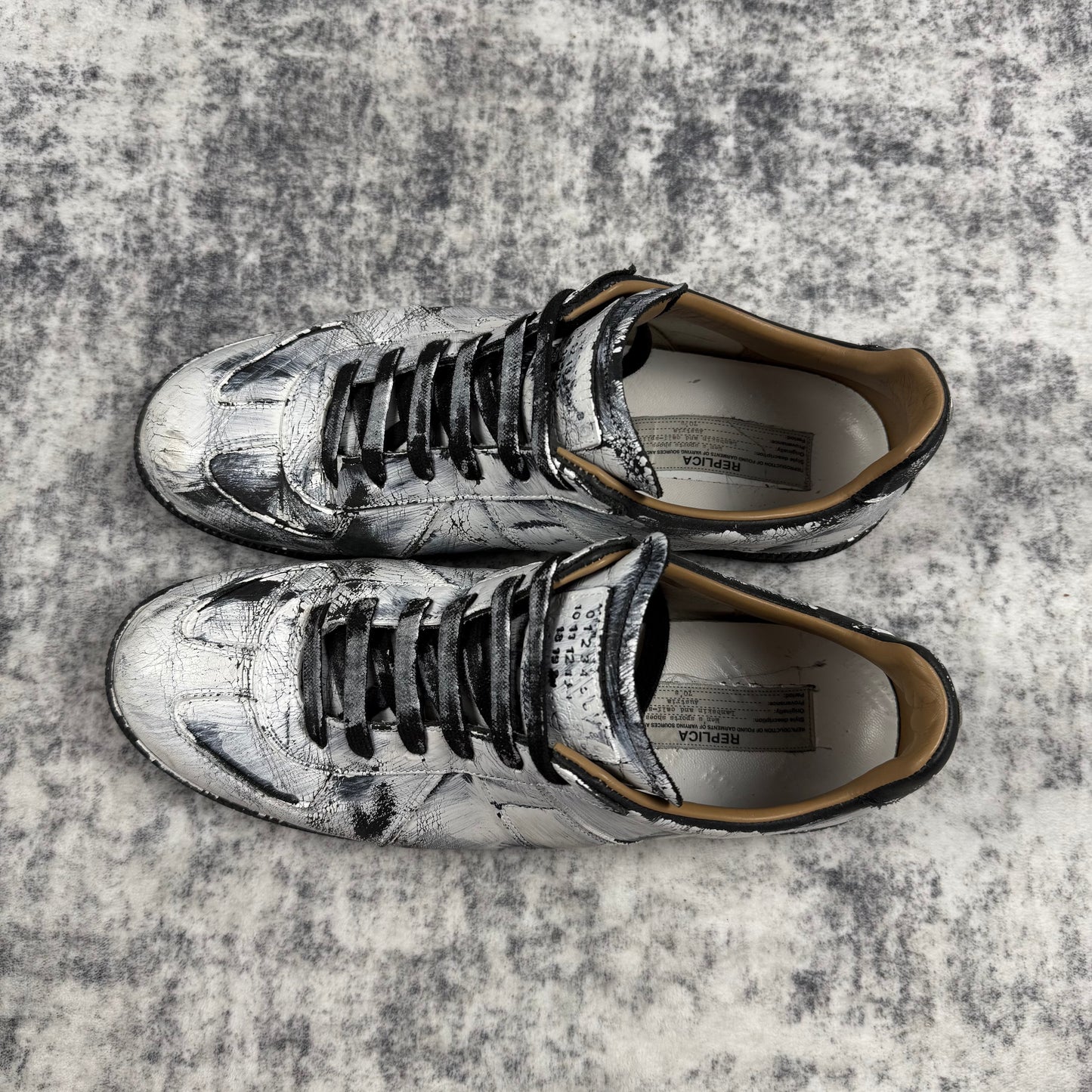 Maison Margiela Replica GAT ‘Aged Paint / Distressed Crackle’ Sneakers
