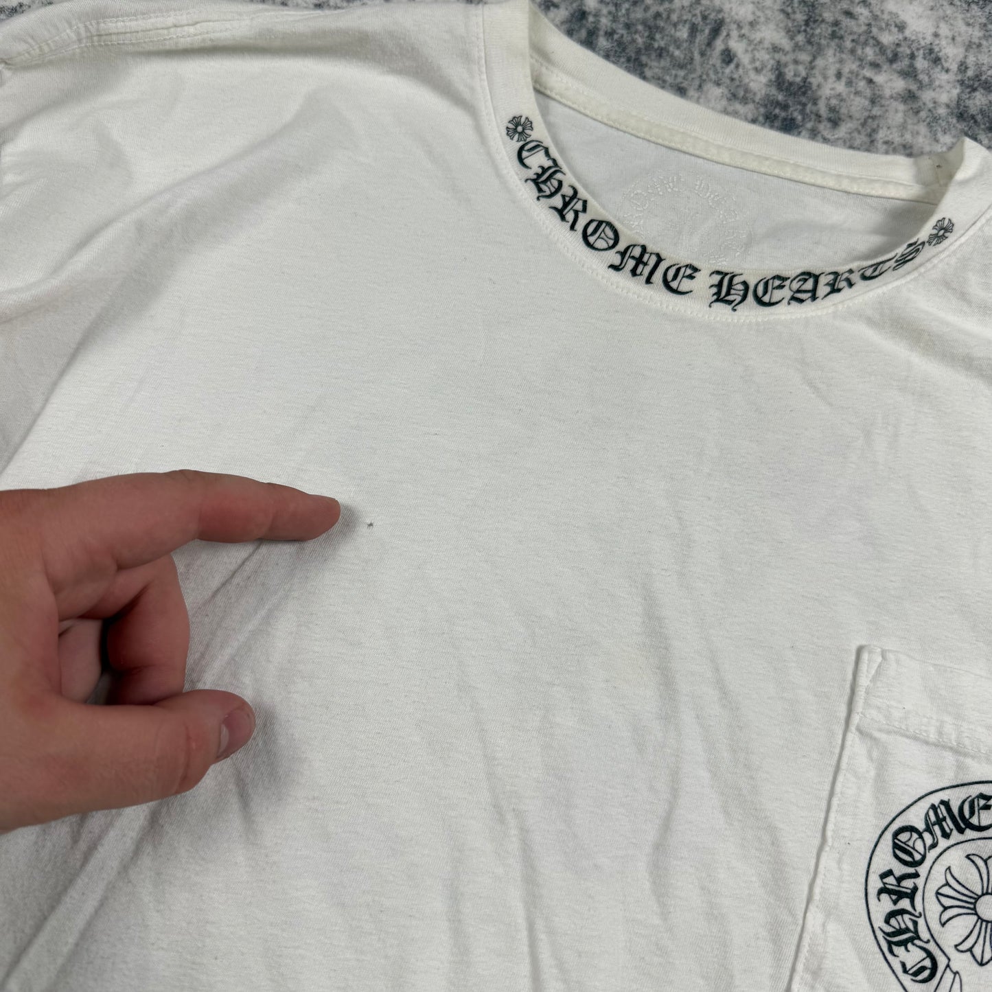 Chrome Hearts Horseshoe Rainbow Logo ‘White’ Long Sleeve