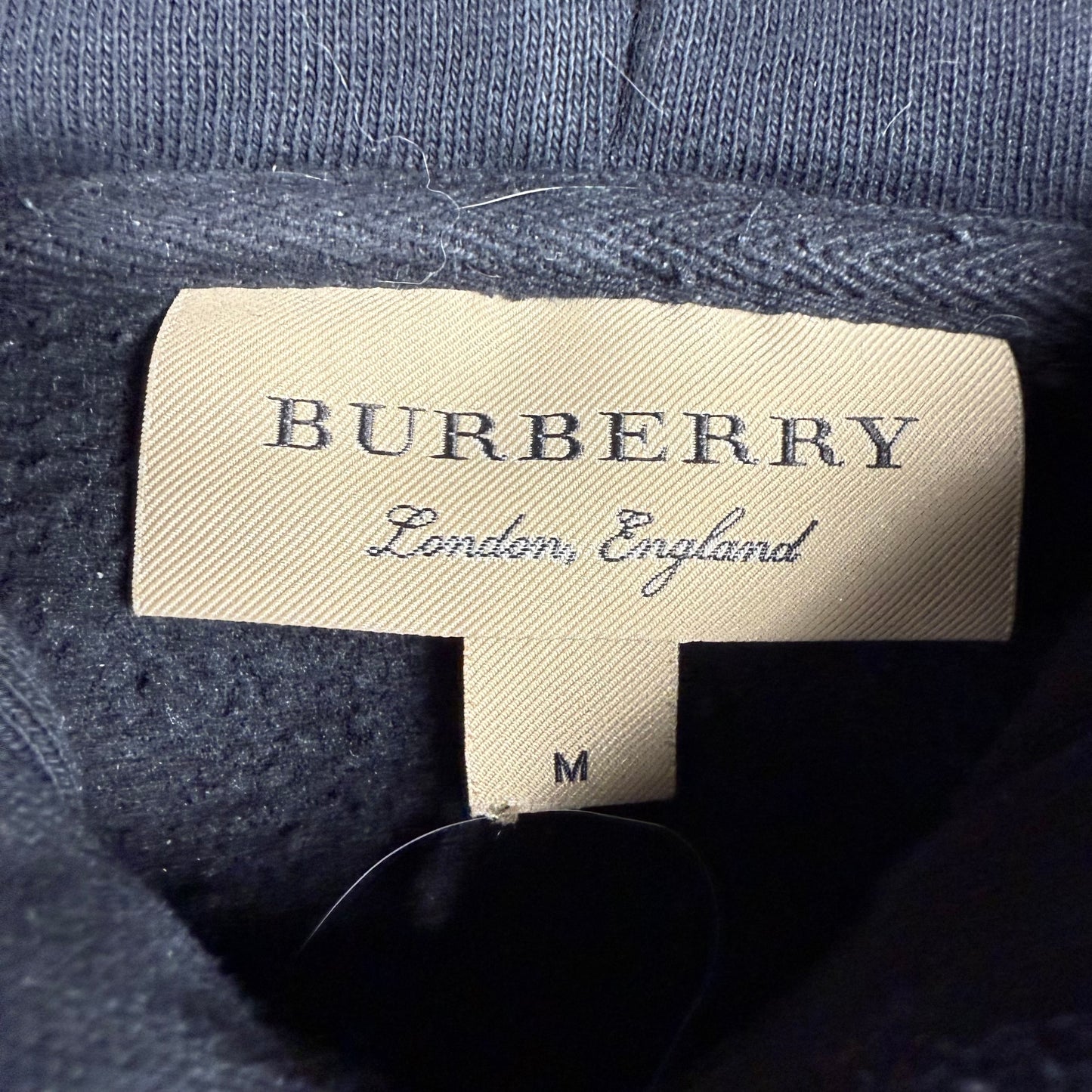 Burberry Embroidered Big Logo ‘Black’ Hoodie