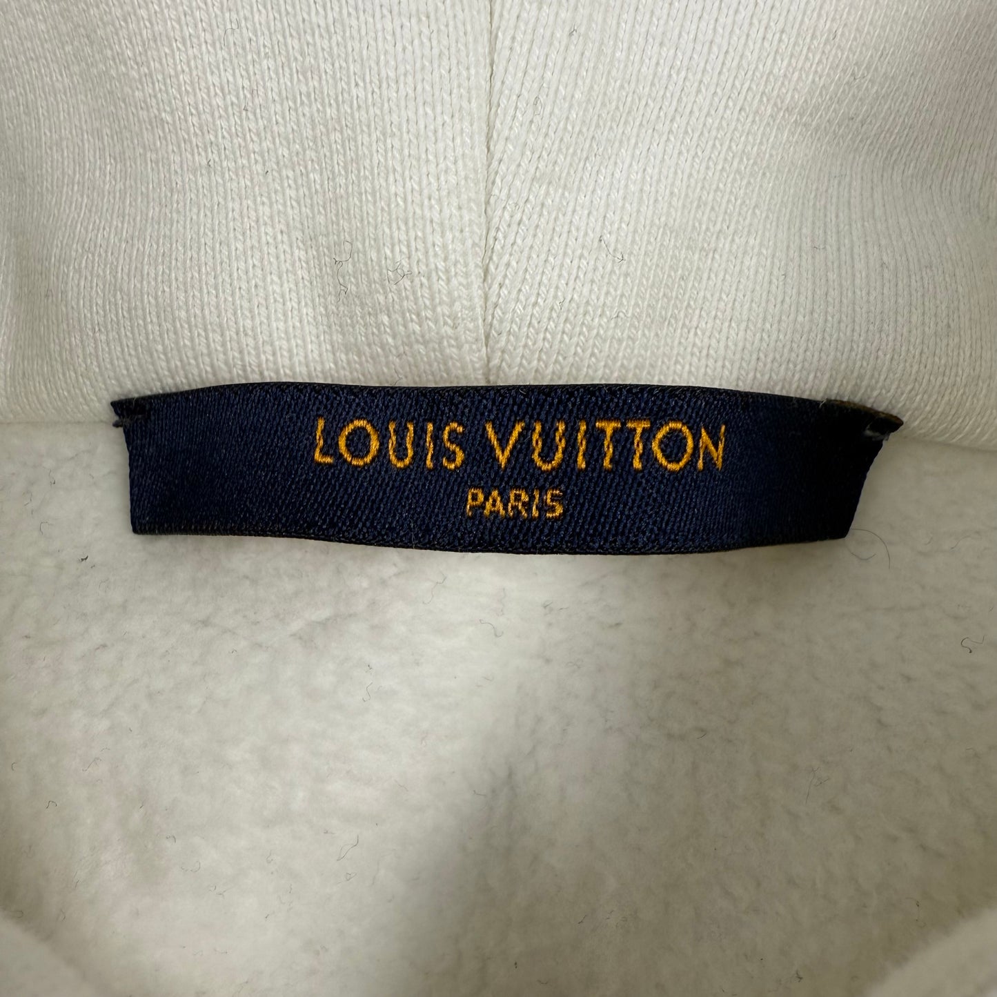 Louis Vuitton 3D Patched Pocket Half-Zip ‘White’ Hoodie