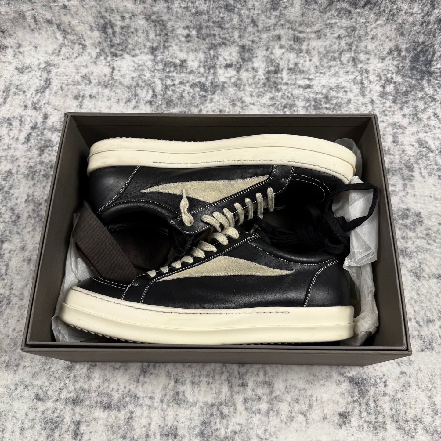 Rick Owens Vintage Vans Leather ‘Black’ Shoes