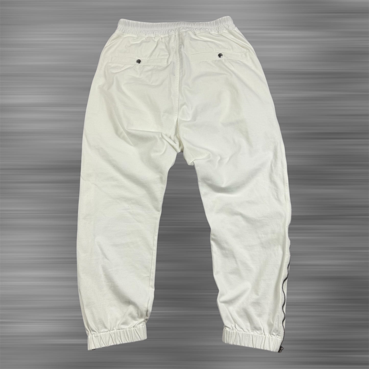 Rick Owens SS20 Tecuatl Side Zip ‘White’ Sweatpants
