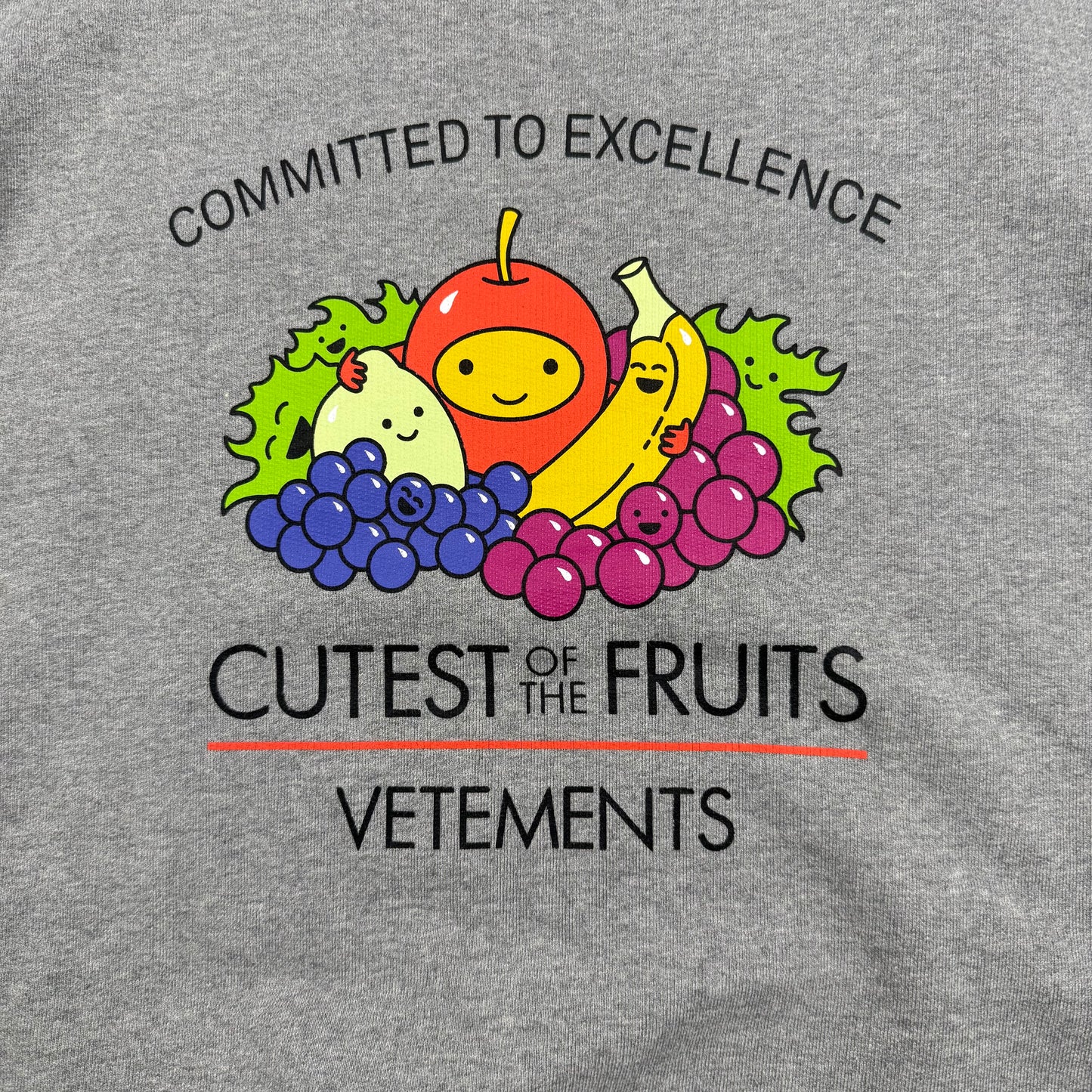 Vetements Cutest Fruits ‘Gray’ Crewneck