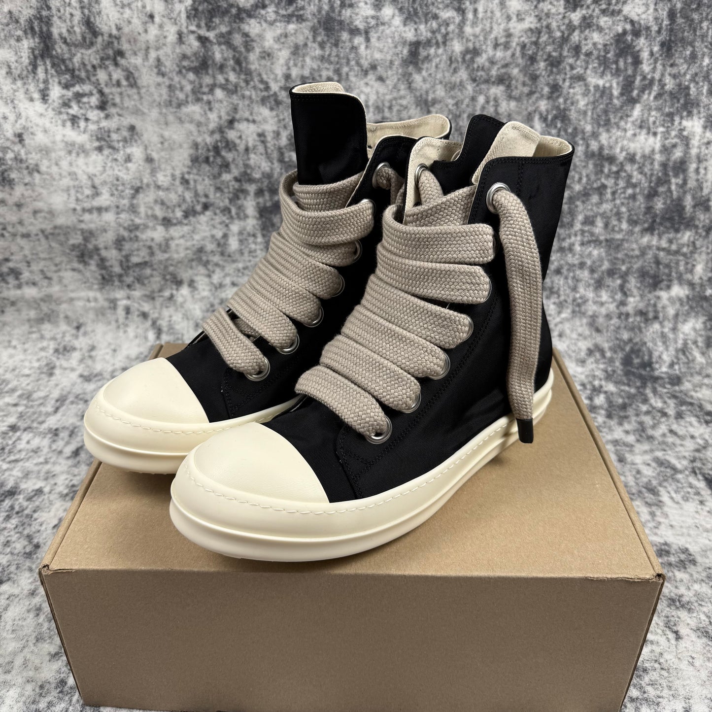 Rick Owens DRKSHDW Canvas High JumboLace ‘Black’ Shoes