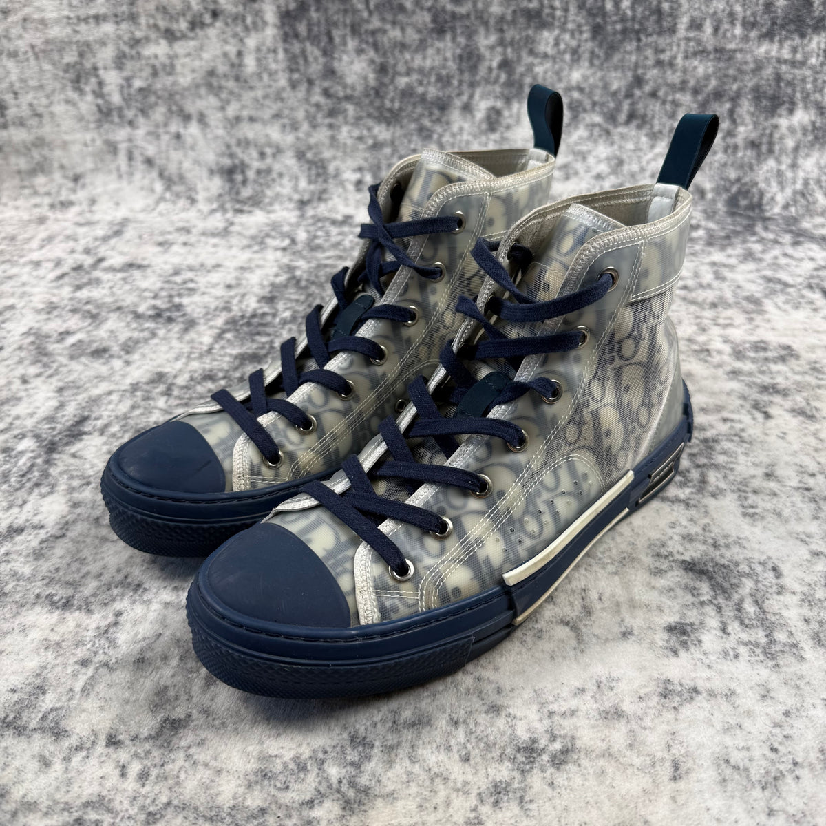 Dior B23 Oblique ‘Navy’ High Top Shoes