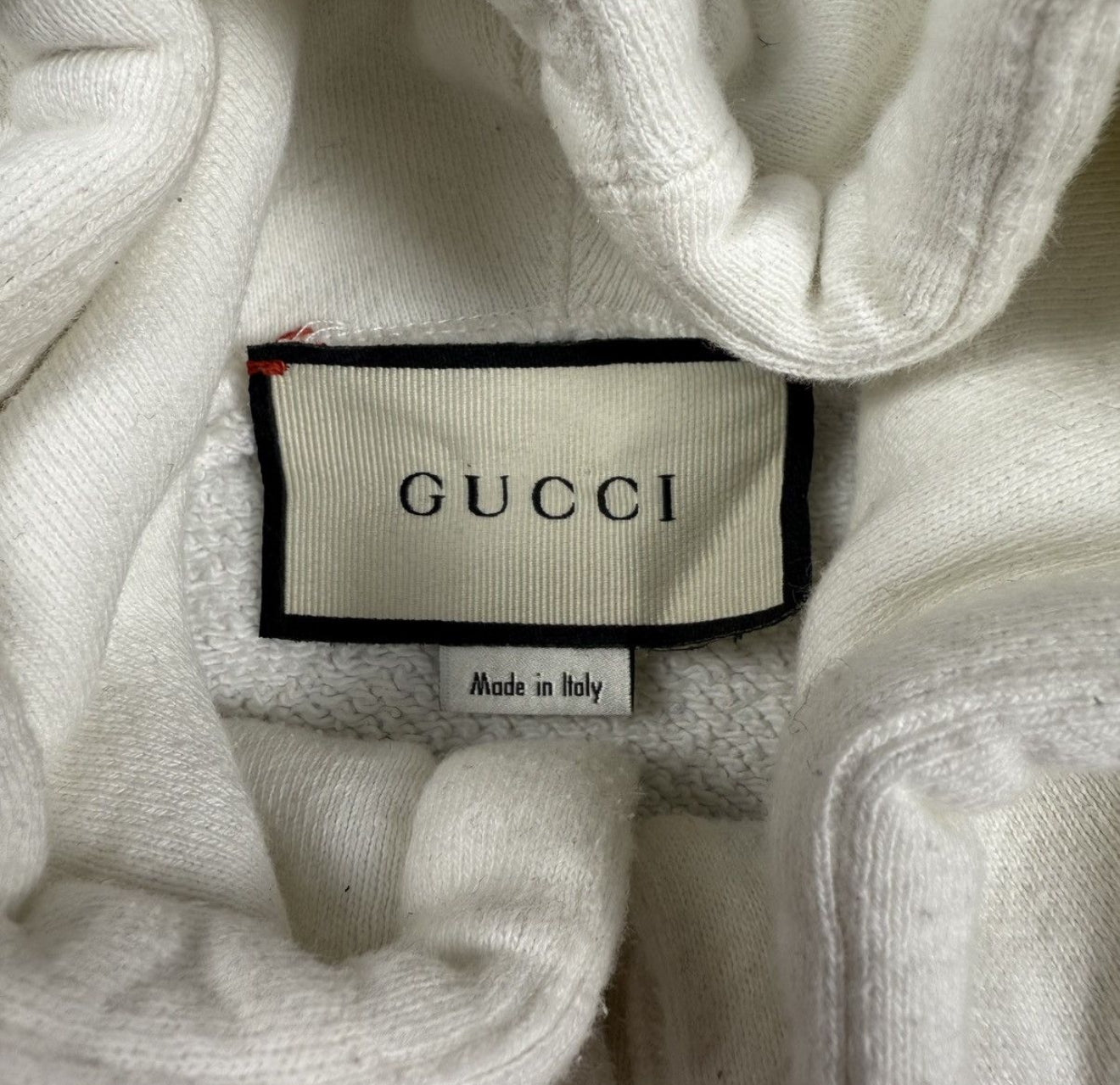 Gucci Big Logo White Hoodie