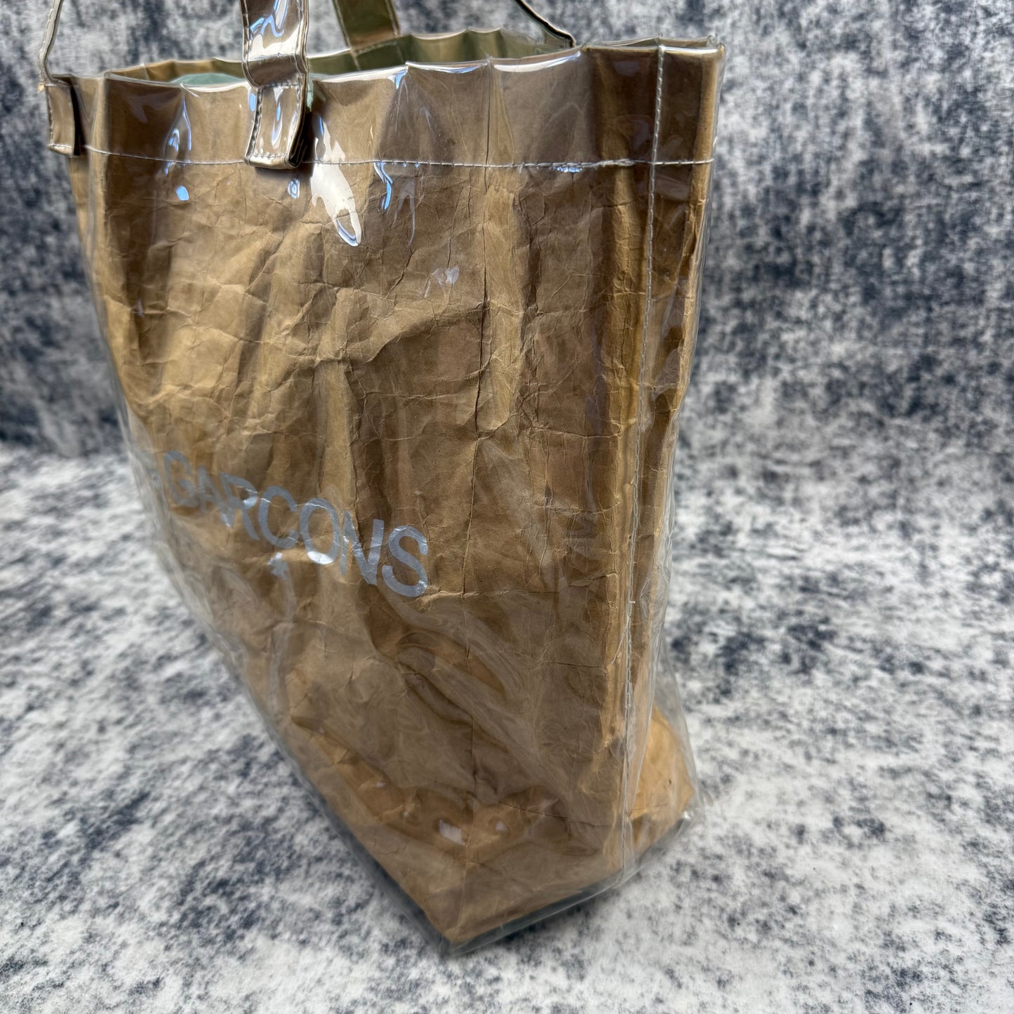 Come Des Garçons PVC Paper Tote Bag