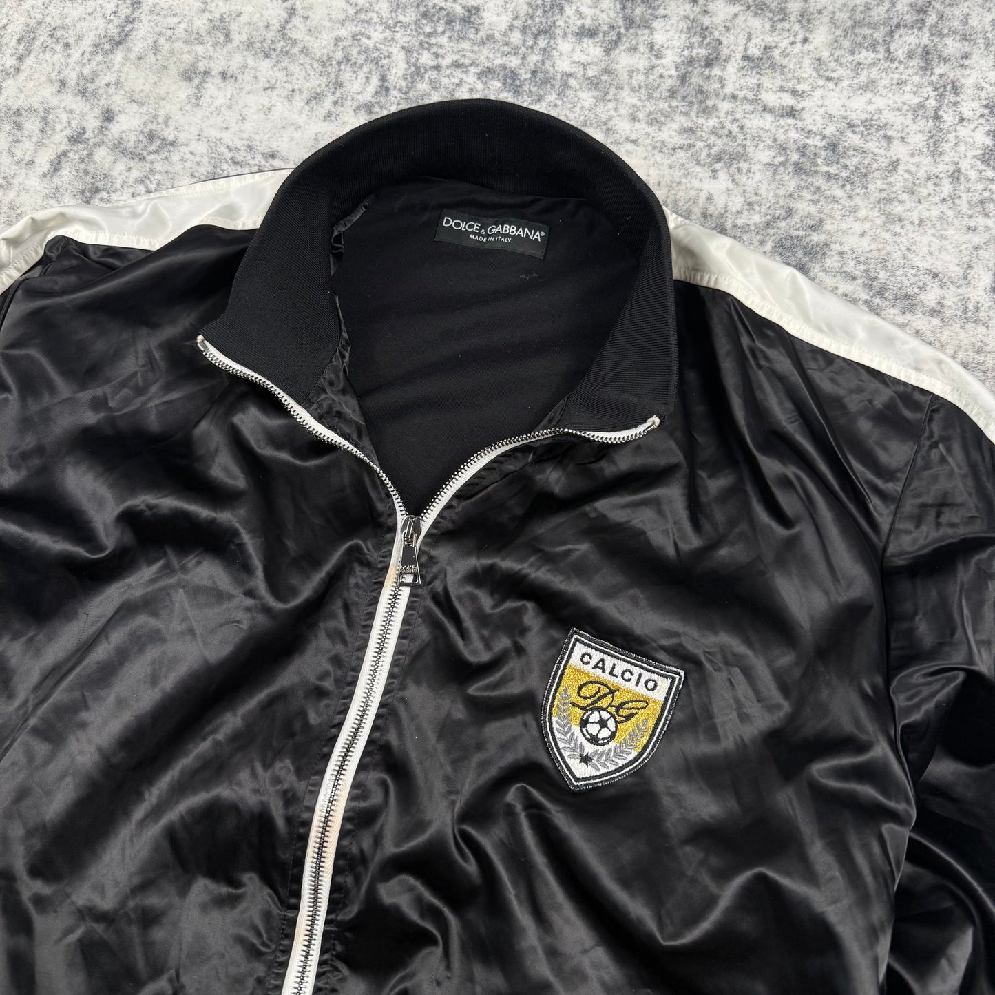 Dolce & Gabbana “Calcio” Nylon Track Bomber Jacket