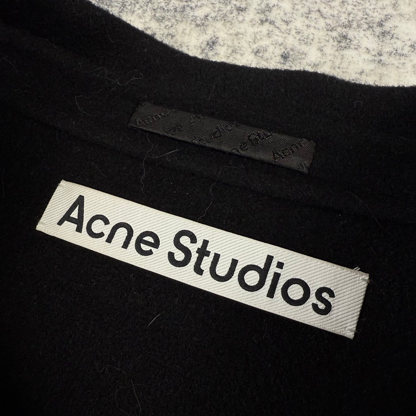 Acne Studios SS22 Doverio Wool ‘Black’ Cropped Jacket