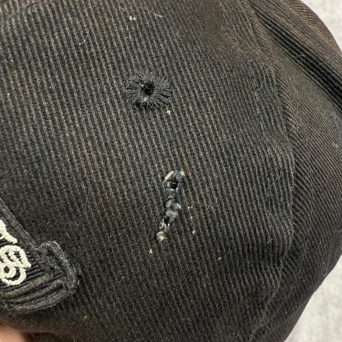 Chrome Hearts Cross Waxed Denim ‘Faded’ Baseball Cap