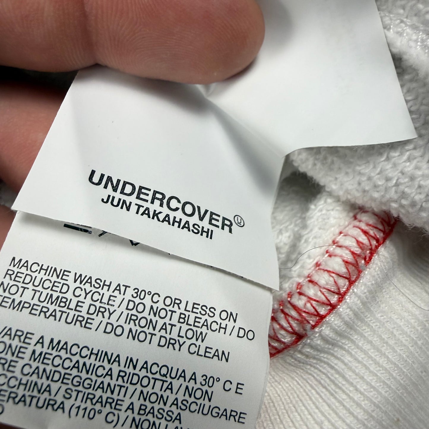 Off-White x Undercover Reversible “Skeleton Dancing” ‘White’ Hoodie