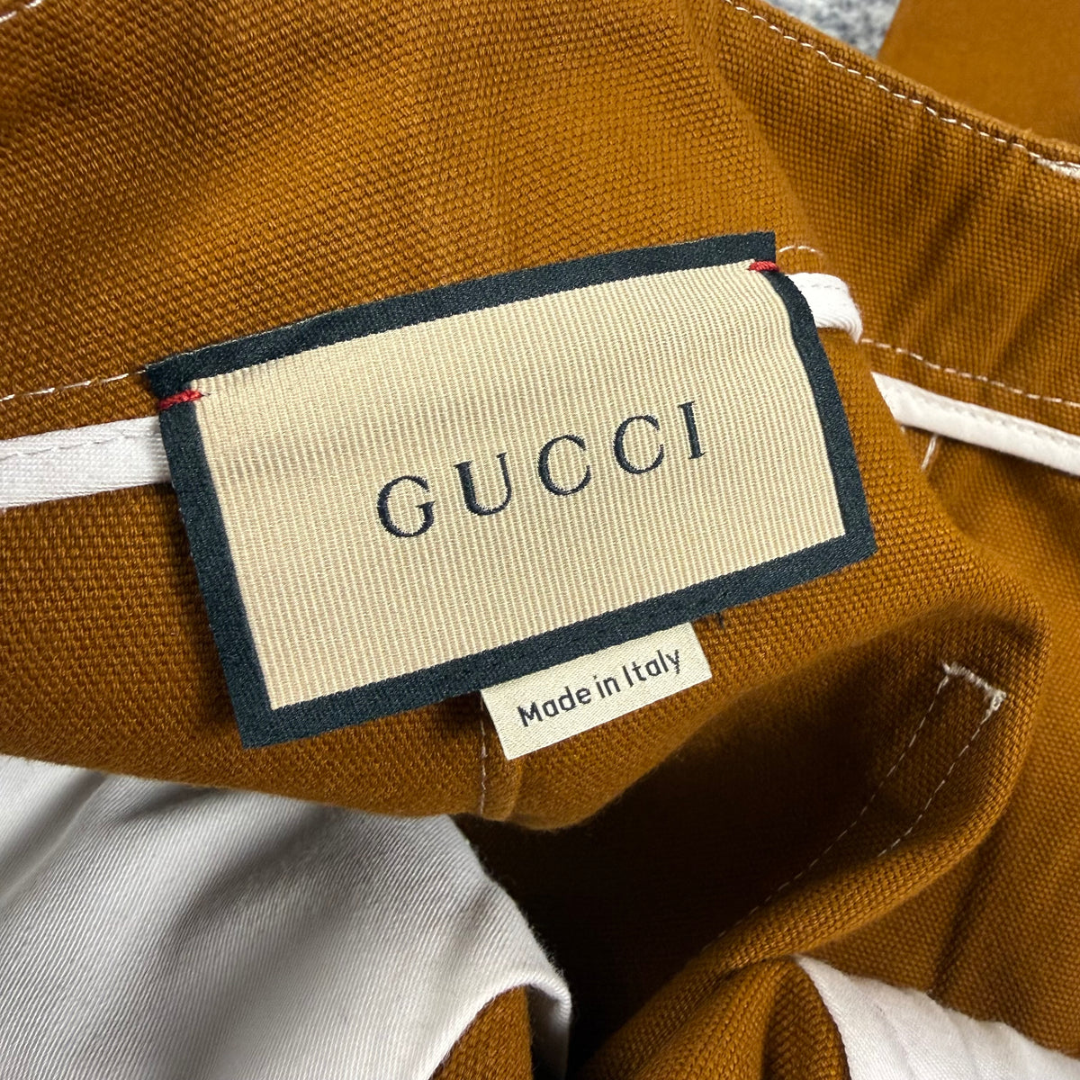 Gucci GG Monogram Cuff Canvas Workwear Trousers