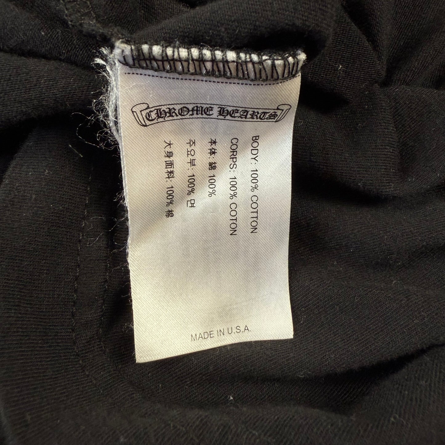 Chrome Hearts Horseshoe ‘Black’ Long Sleeve