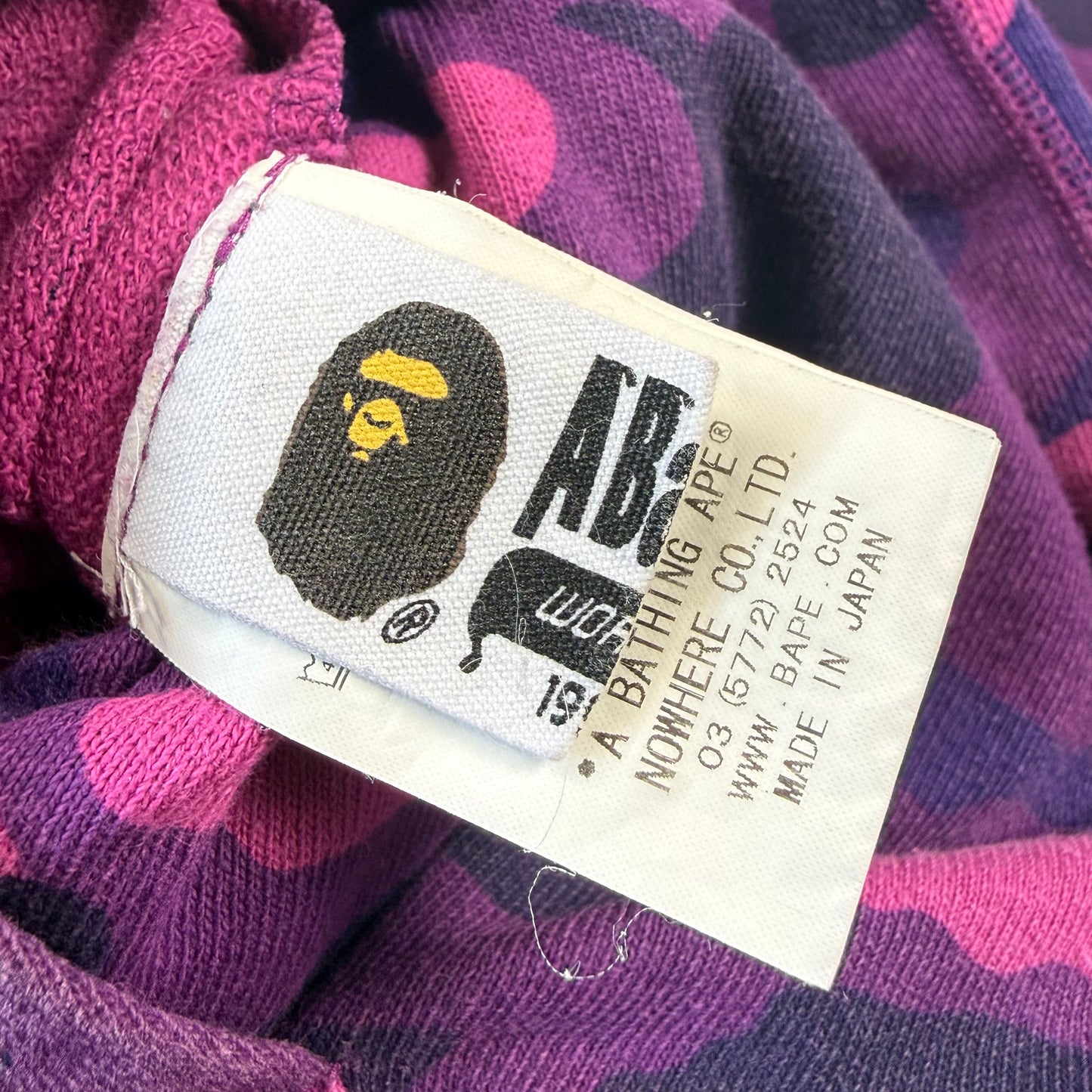 BAPE PONR Reversible Shark ‘Camo/Purple’ Full Zip Hoodie