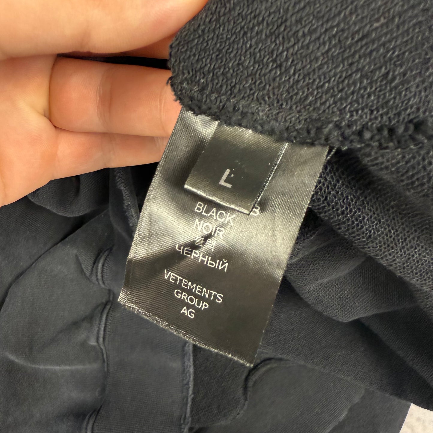 Vetements ‘I’m not doing shit today.’ Oversized Sweater