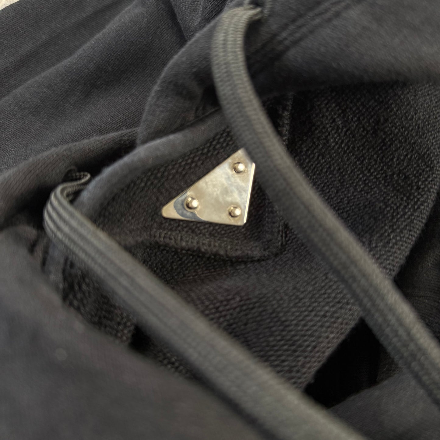 Prada Re-Nylon Neck Logo ‘Black’ Hoodie