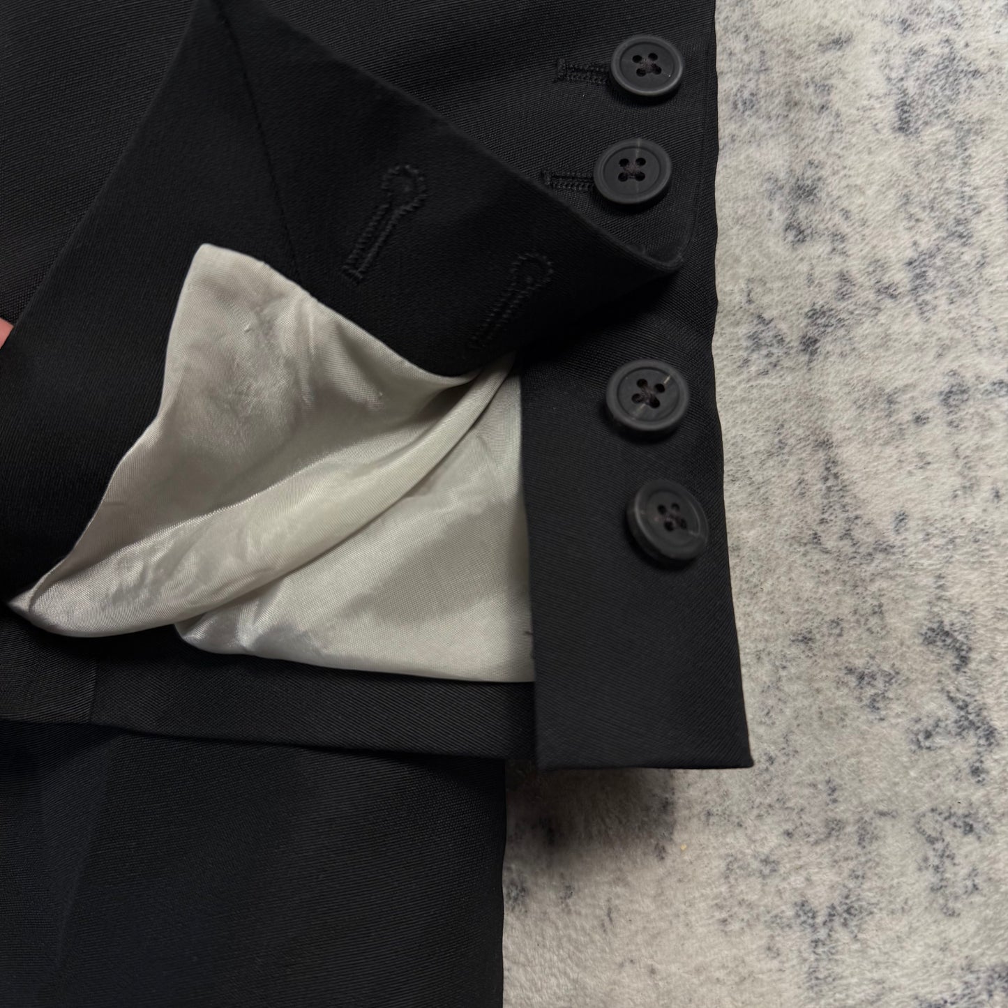 Rick Owens SS25 Hollywood Officer ‘Black’ Coat