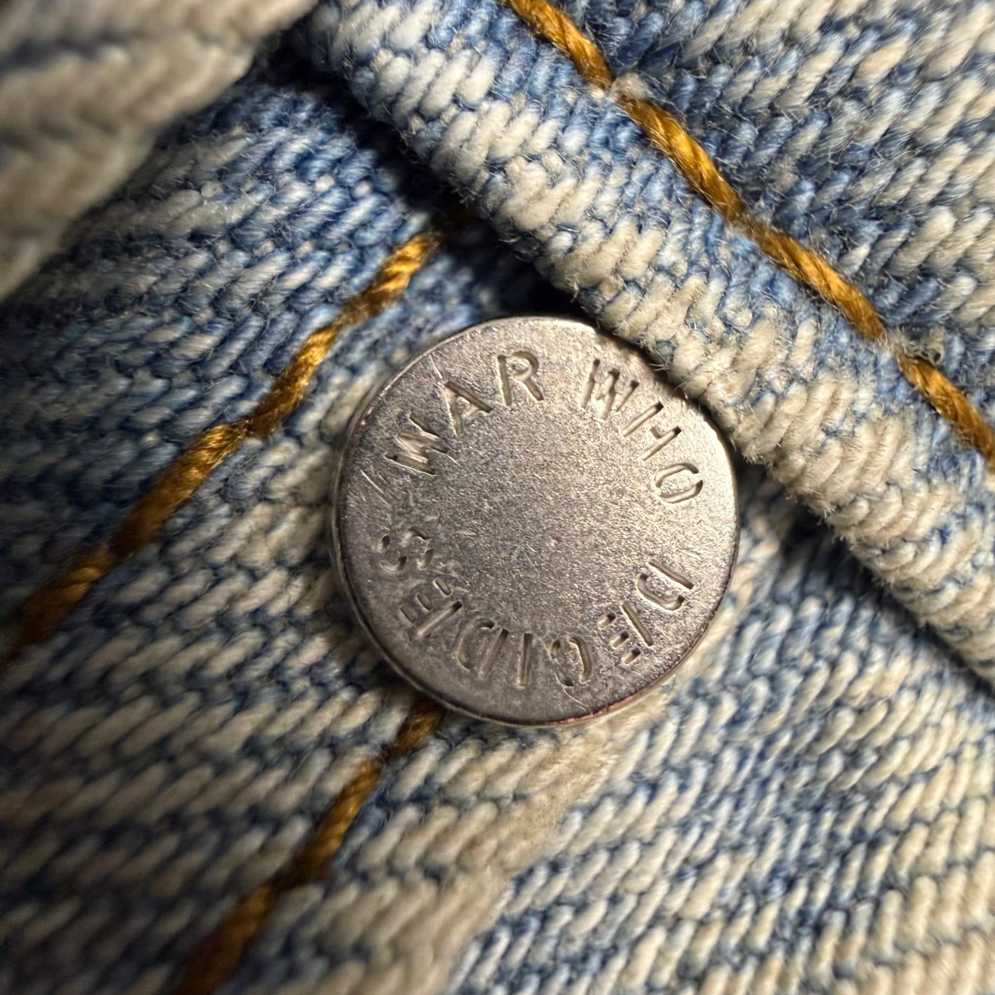 Who Decides War Blue Chaos Jeans