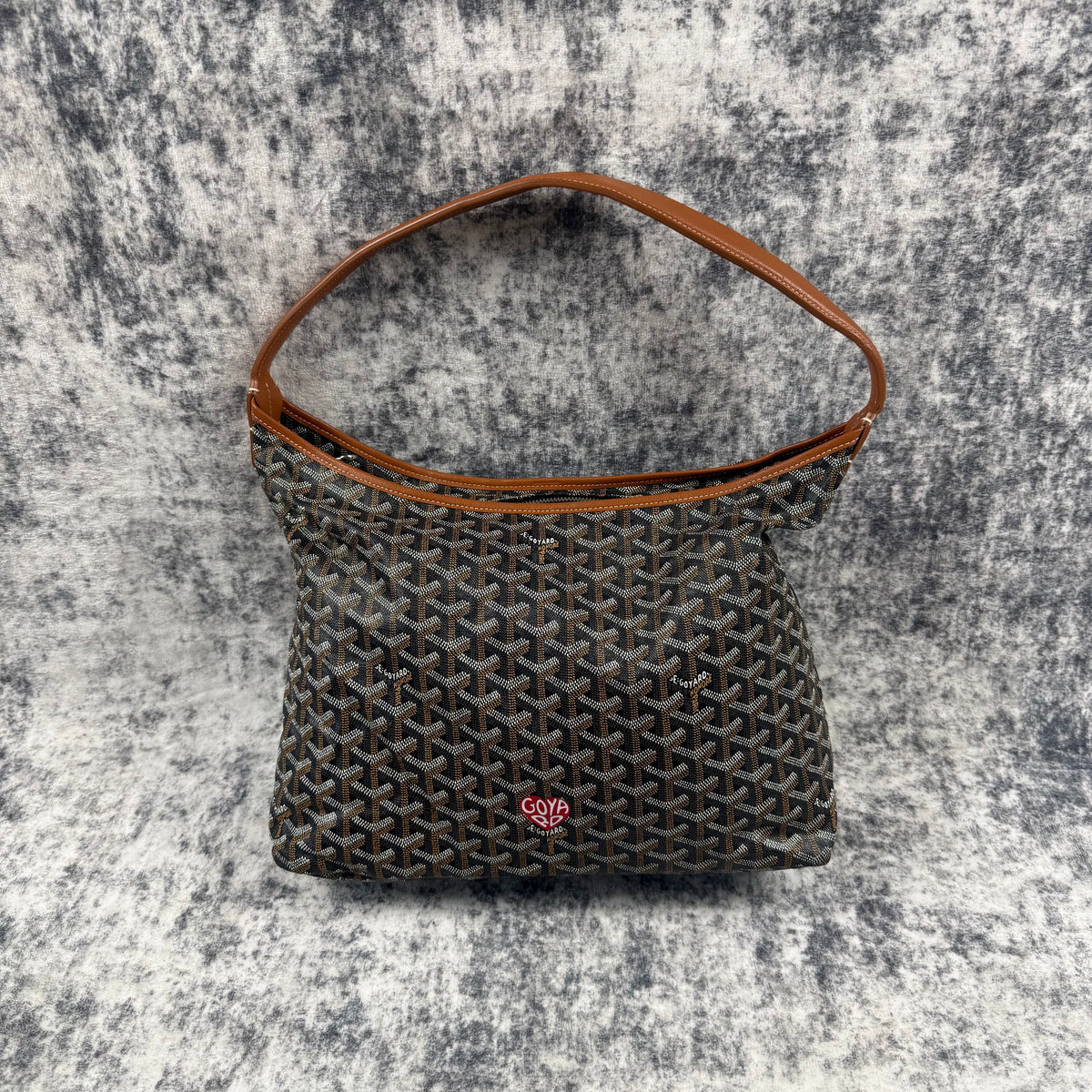 Goyard Bohème Black Goyardine Limited Edition Hobo Bag