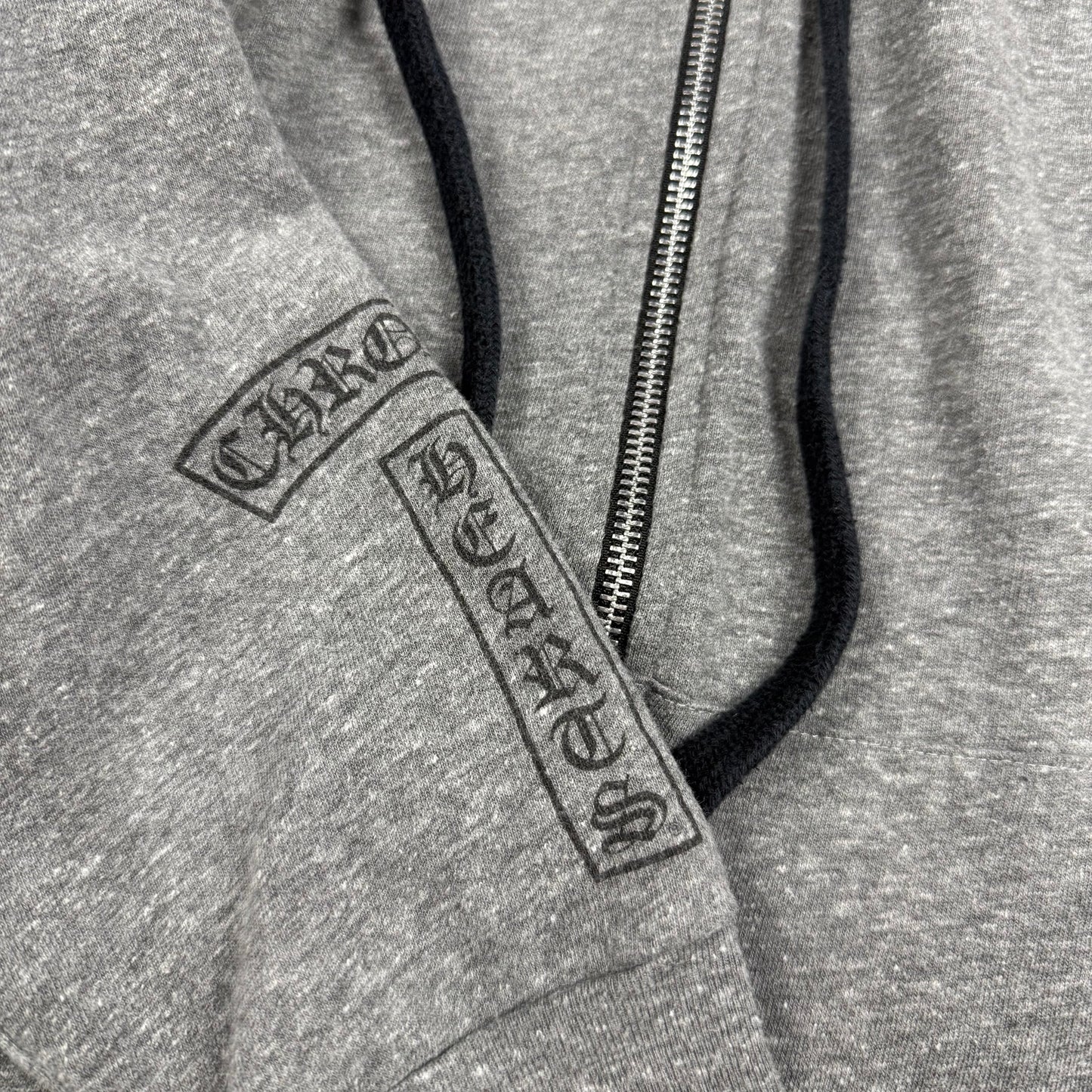 Chrome Hearts T-Bar F*** You Zip-Up Hoodie Heather Grey