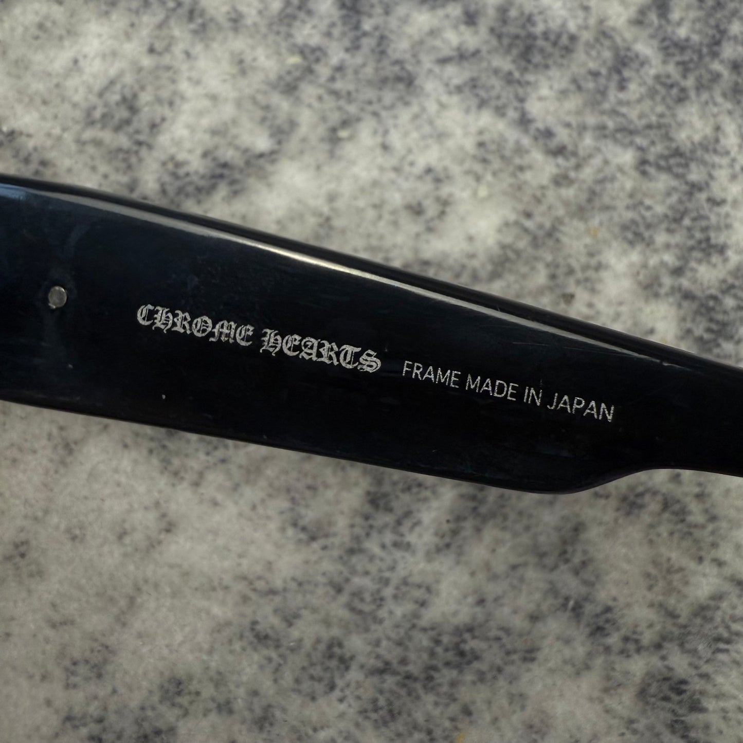 Chrome Hearts G-MONEY IV Black Silver Cross Shield Sunglasses