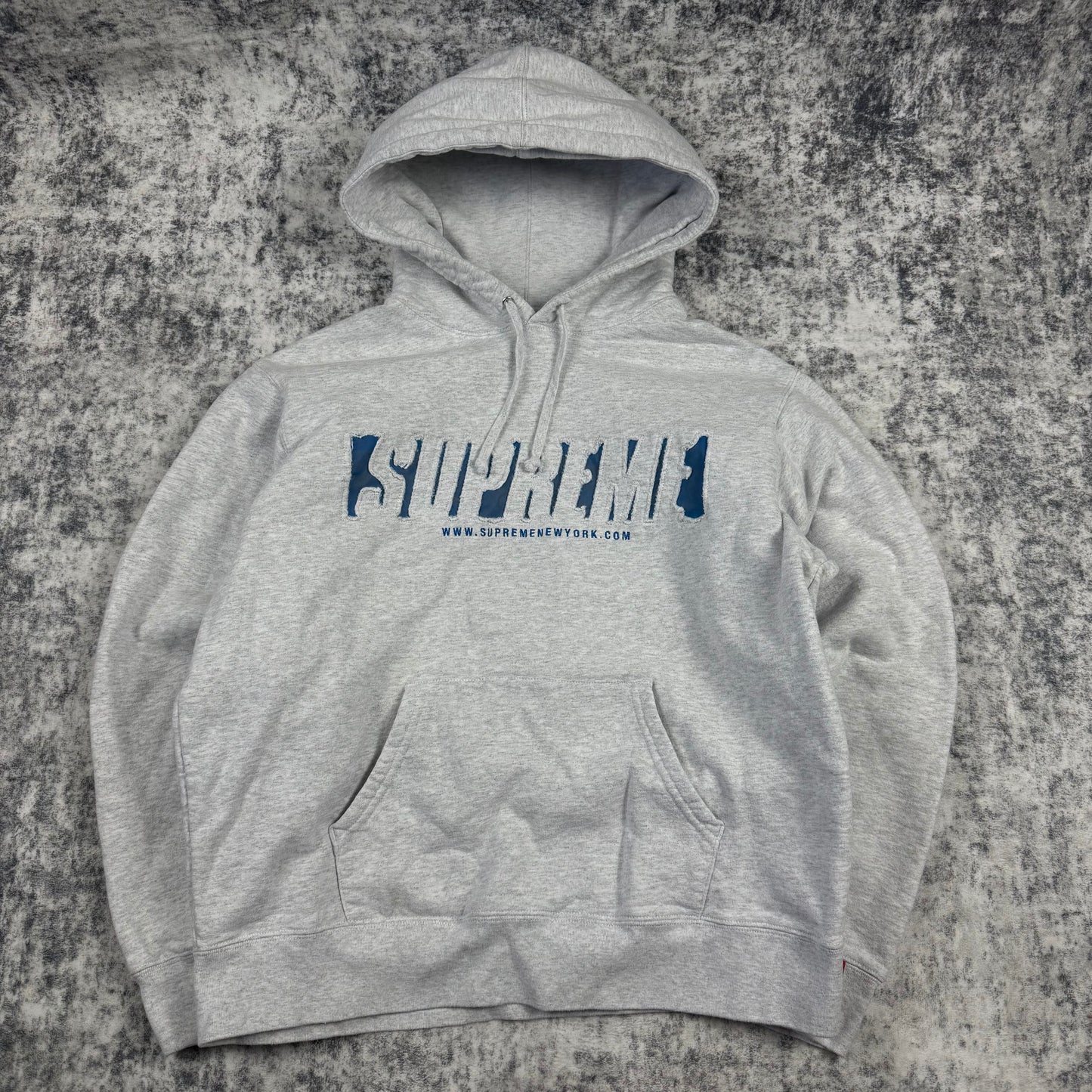 Supreme Reflective Cutout Logo ‘Gray’ Hoodie