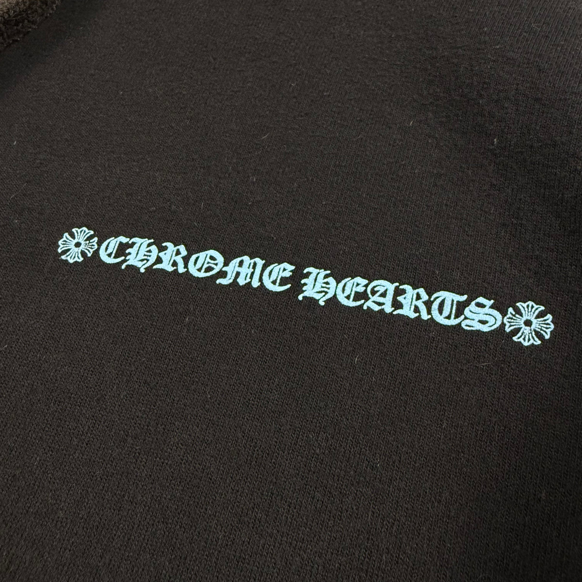 Chrome Hearts ‘Miami Blue’ Script Logo ʼBlack’ Hoodie