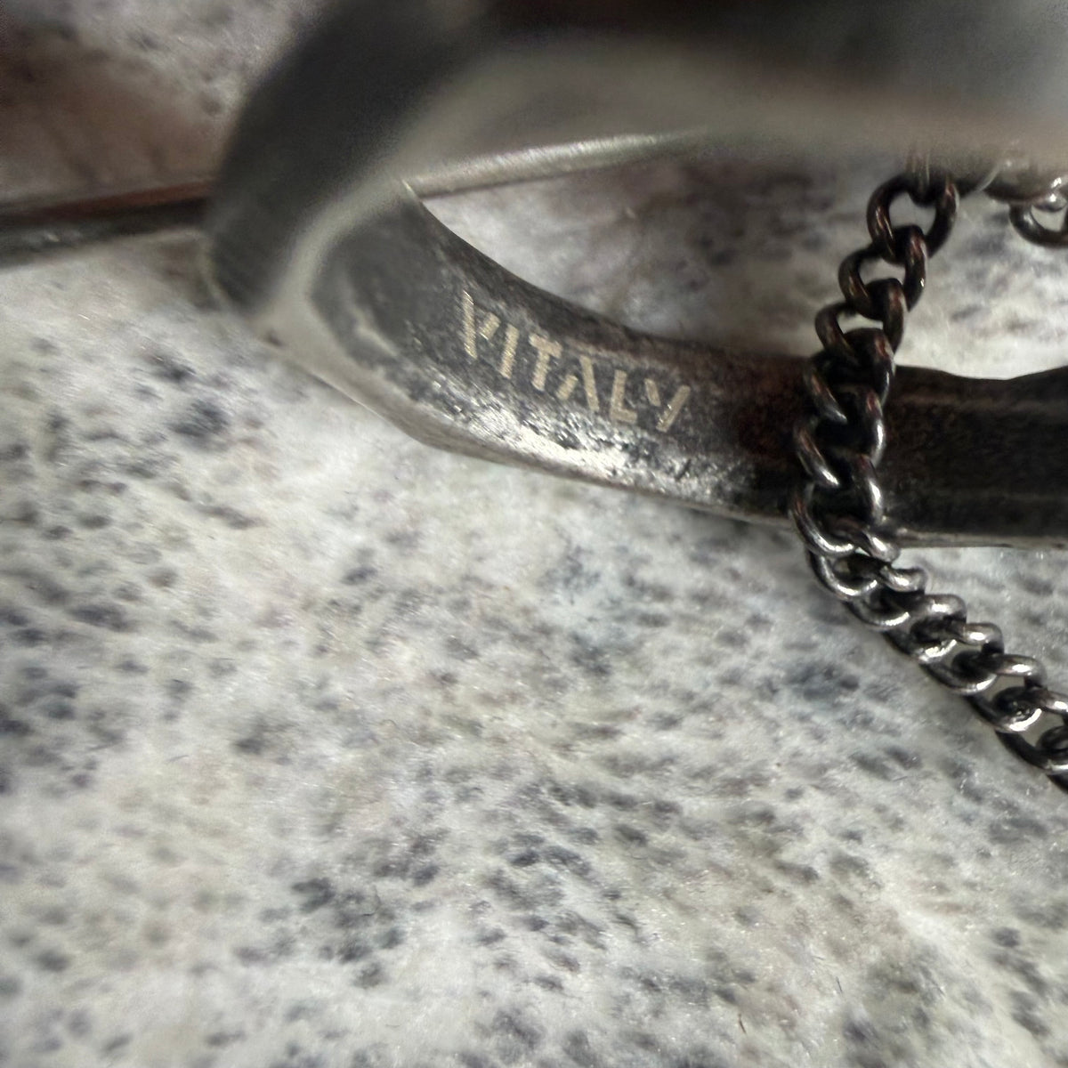 Vitaly Safety Pin & Hex Nut Pendant Necklace