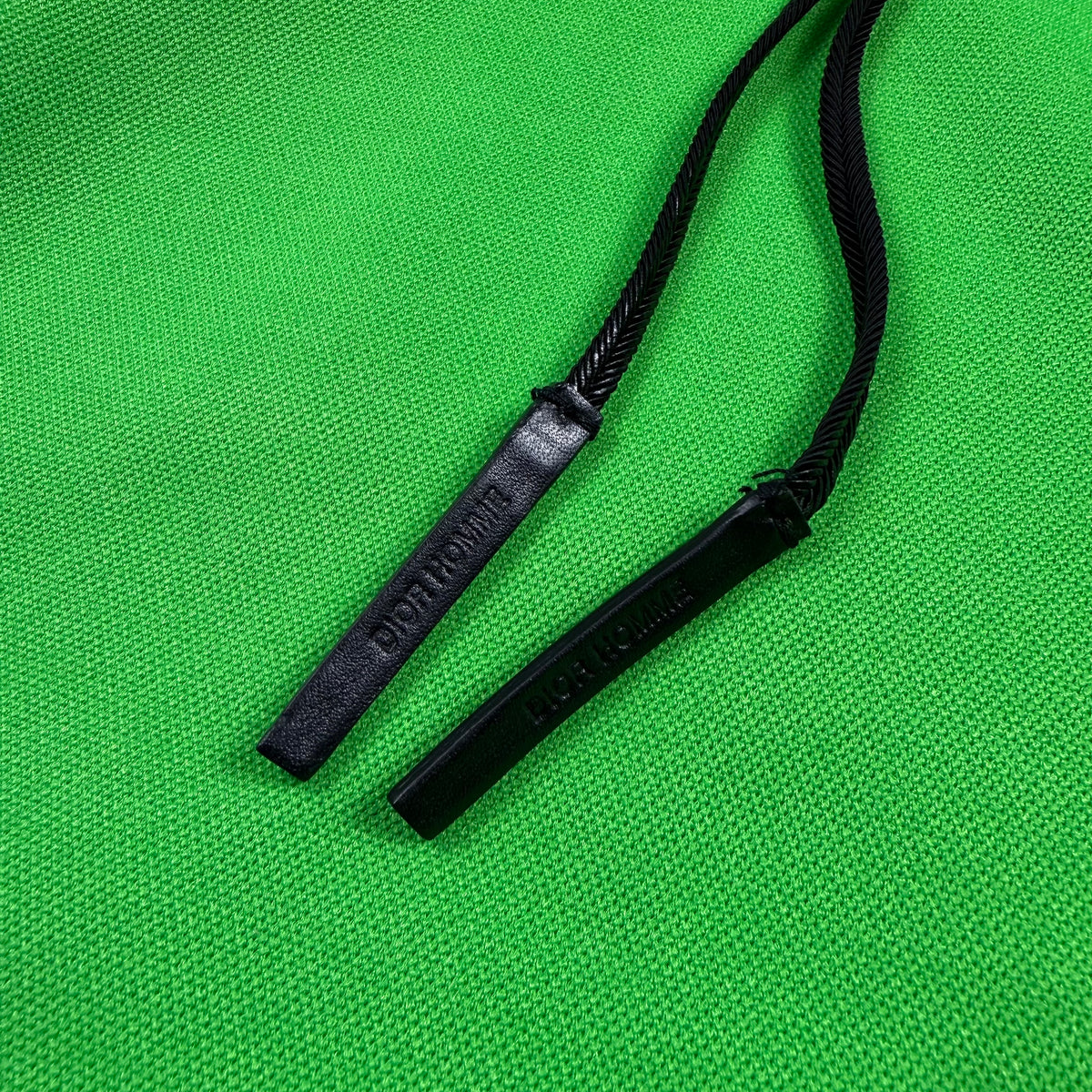 Dior Homme AW03 by Hedi Slimane Luster Neon Green Runway Hoodie