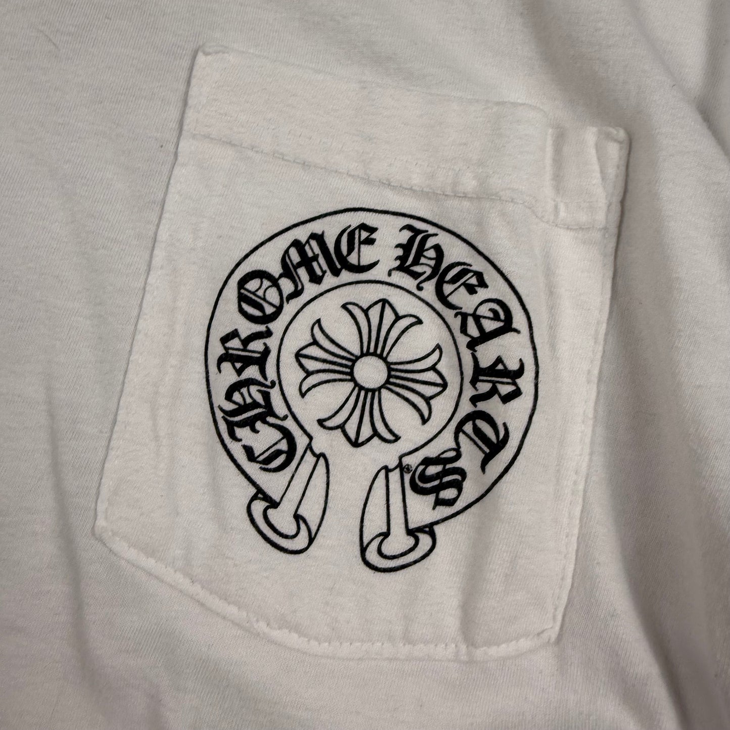 Chrome Hearts Horse Shoe ‘White’ Logo Pocket T-Shirt