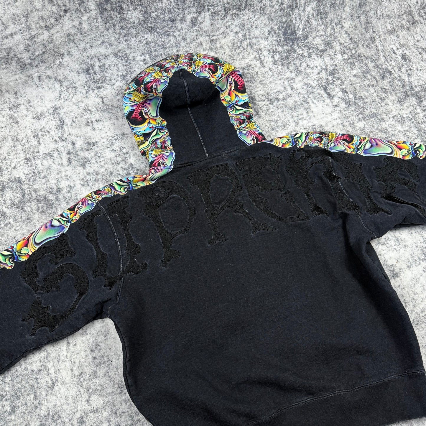 Supreme Skulls Big Logo ‘Black’ Zip Hoodie
