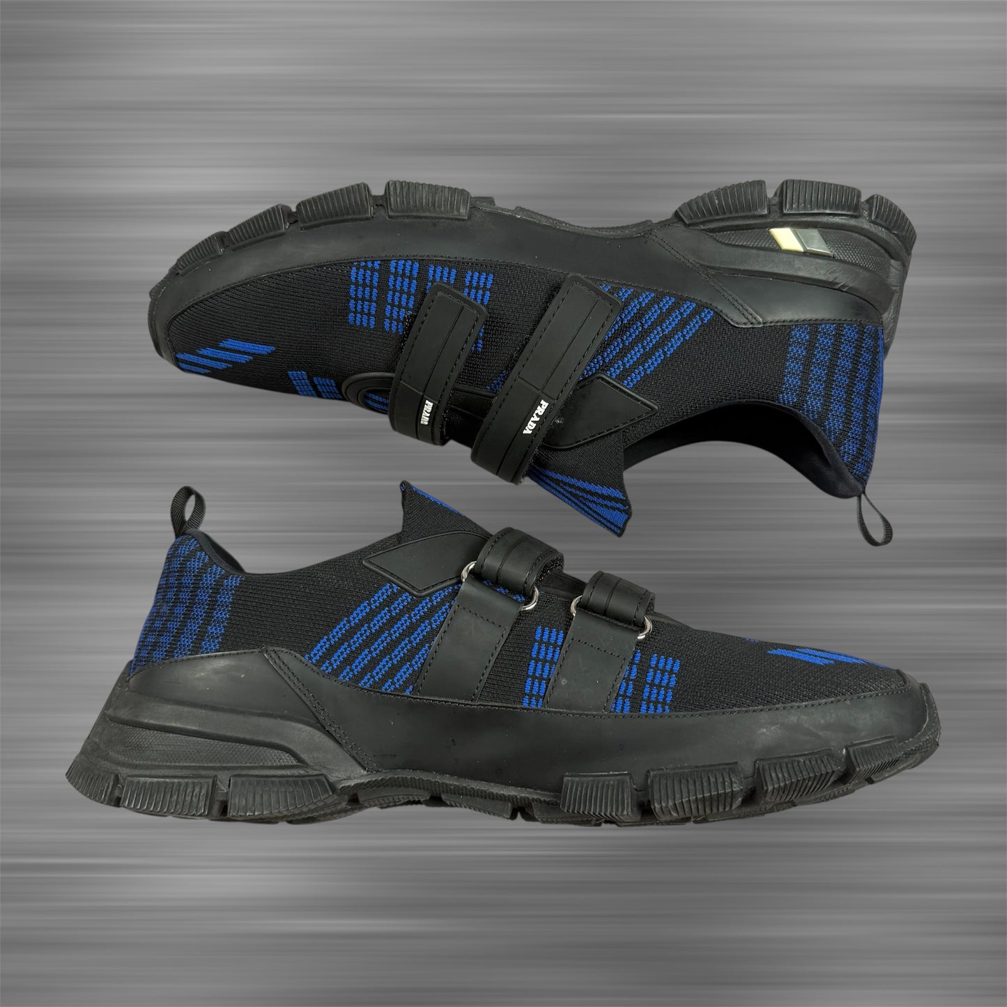 Prada Crossection 'Black Blue Mouline' Shoes