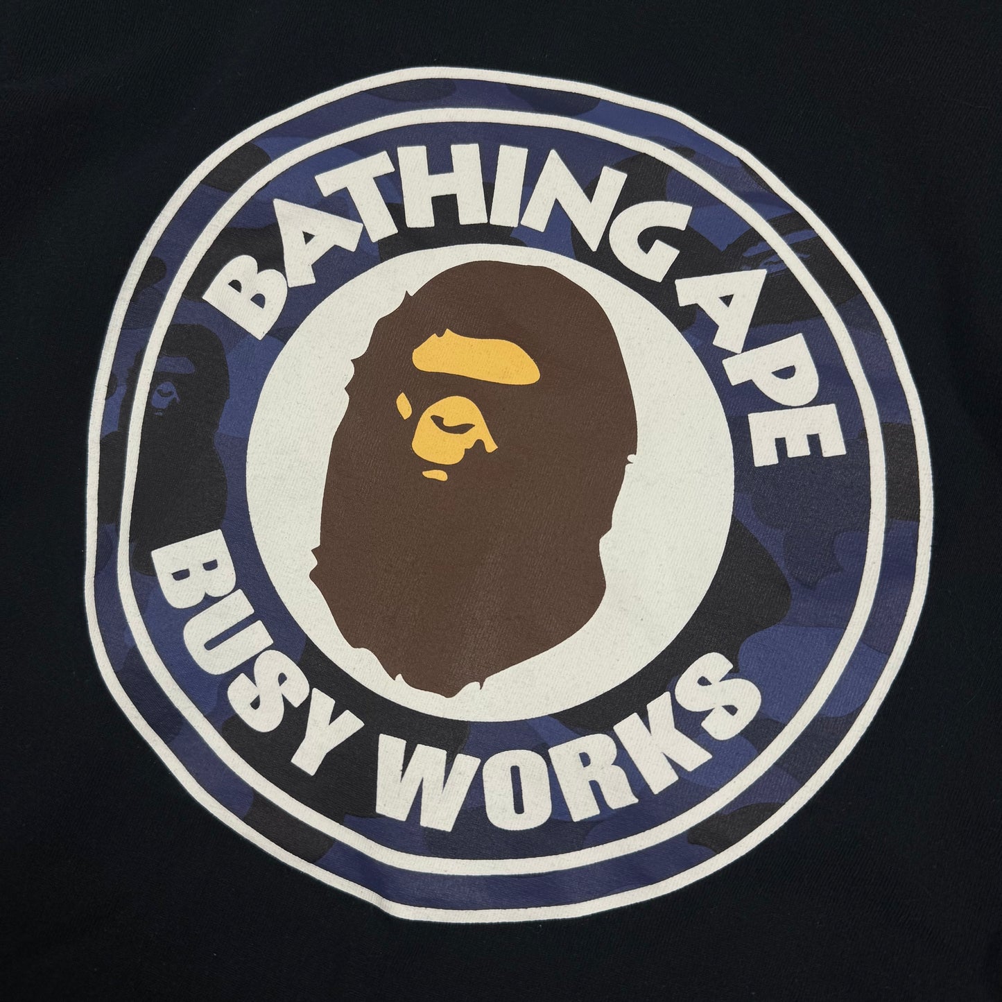 BAPE Busy Works Camo ‘Black’ T-Shirt