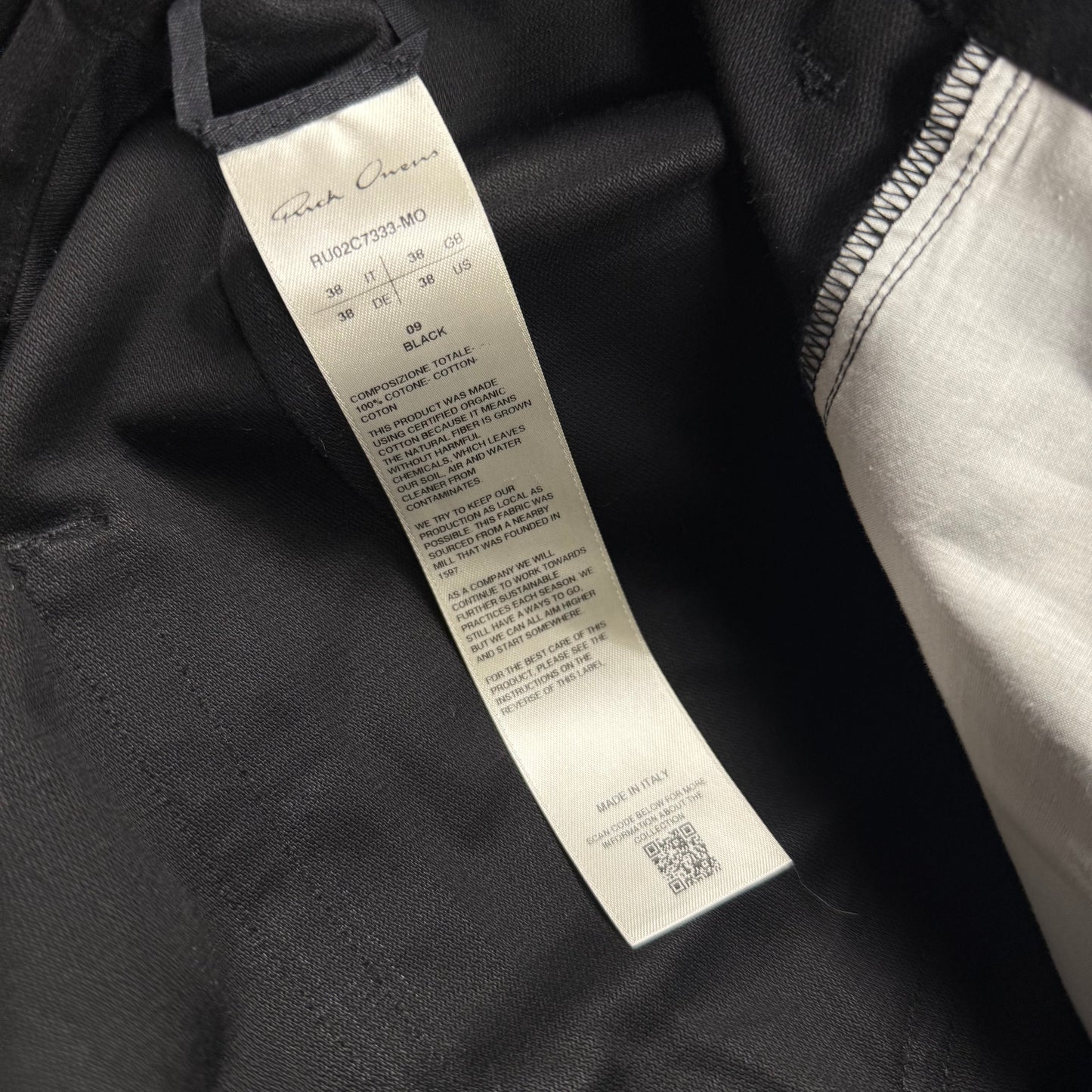 Rick Owens FW23 Luxor Geth ‘Black’ Jeans