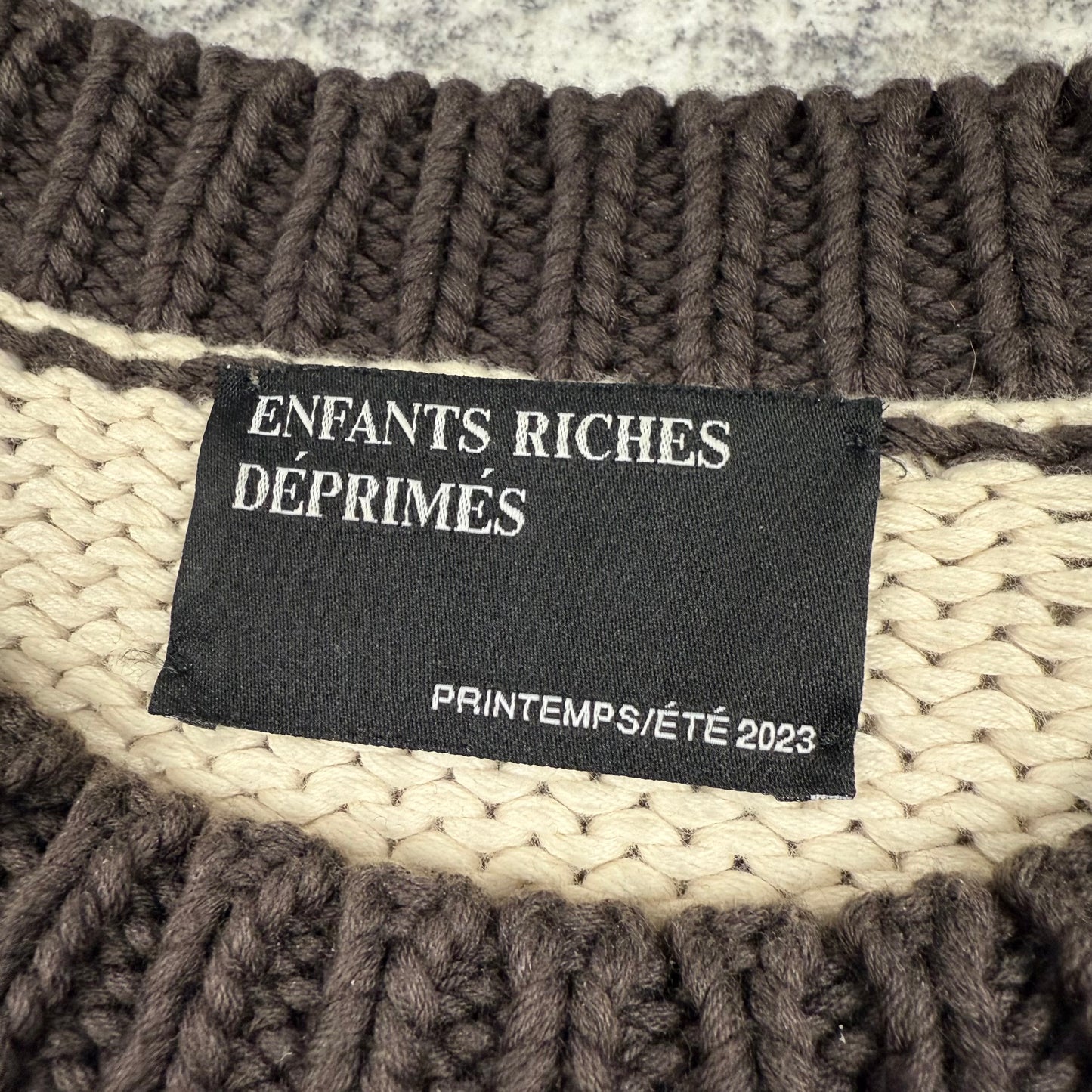 Enfants Riches Déprimés SS23 “Arleen Wuornos” Intarsia Knit Sweater